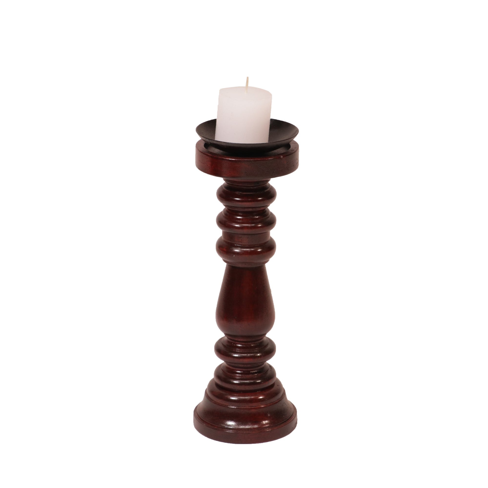 Wooden Twisted Turns Wooden Candle Candle Holder