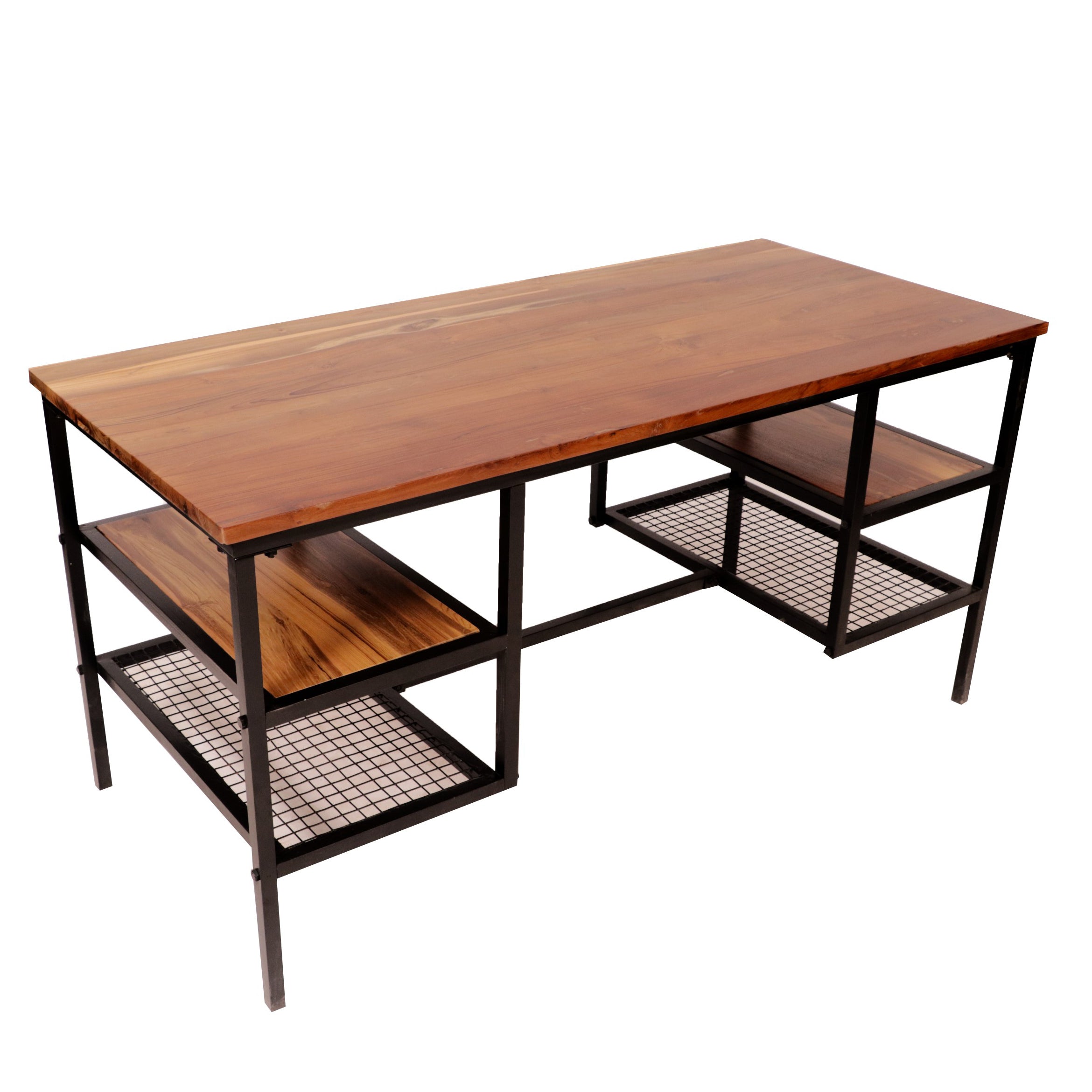 Teak metallic frame Multipurpose Table Study Table