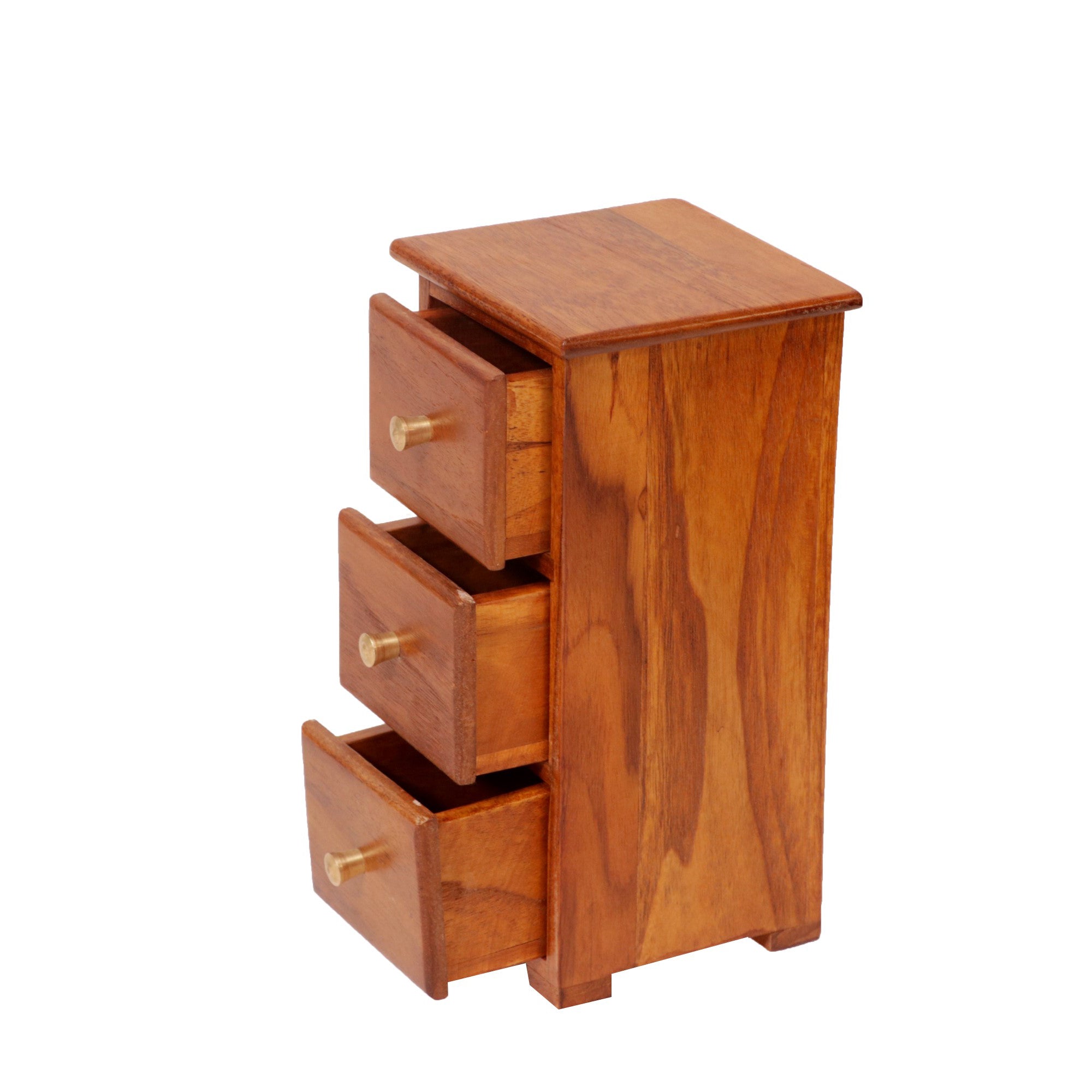 Wooden Miniature Outer Space 3 Drawer Chest Tower (The product is used as Desk organiser) (Natural Touch) Desk Organizer