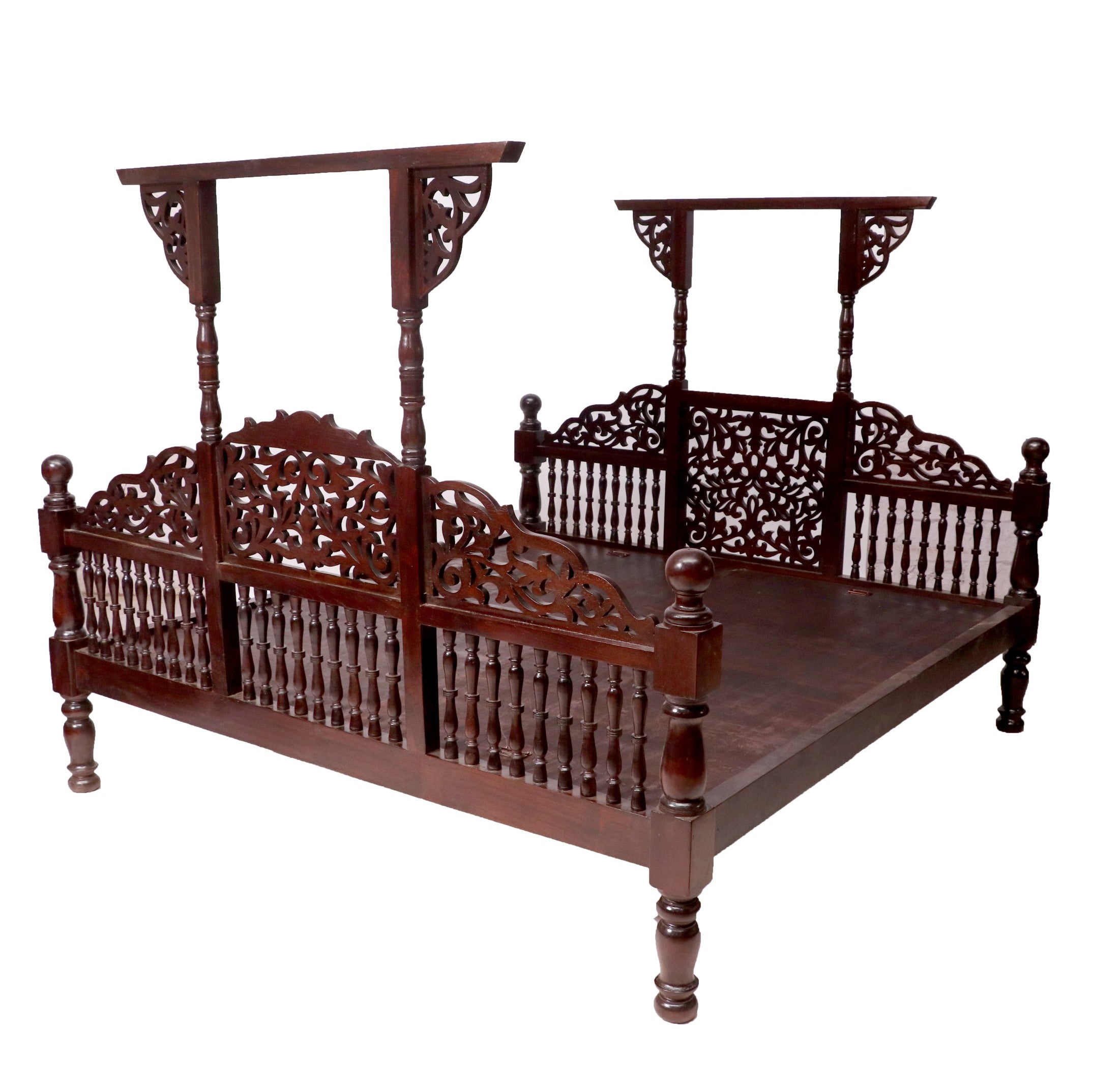 Traditional Southern Classical Teak Bed Bed