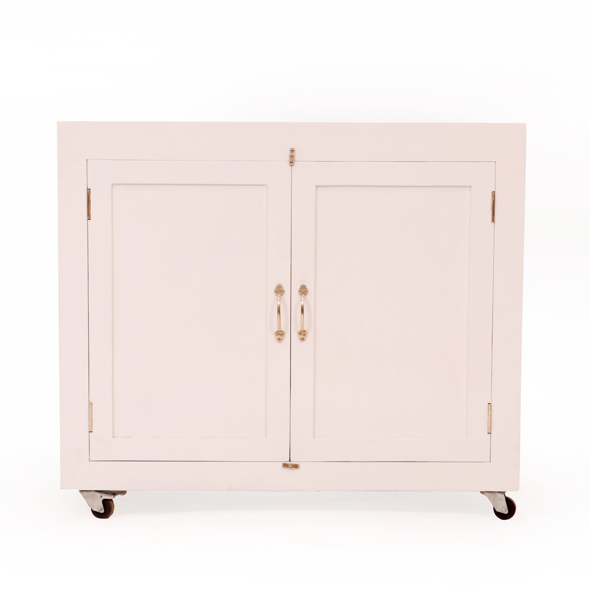 2 Door Classical White Moveable Cabinet Cupboard
