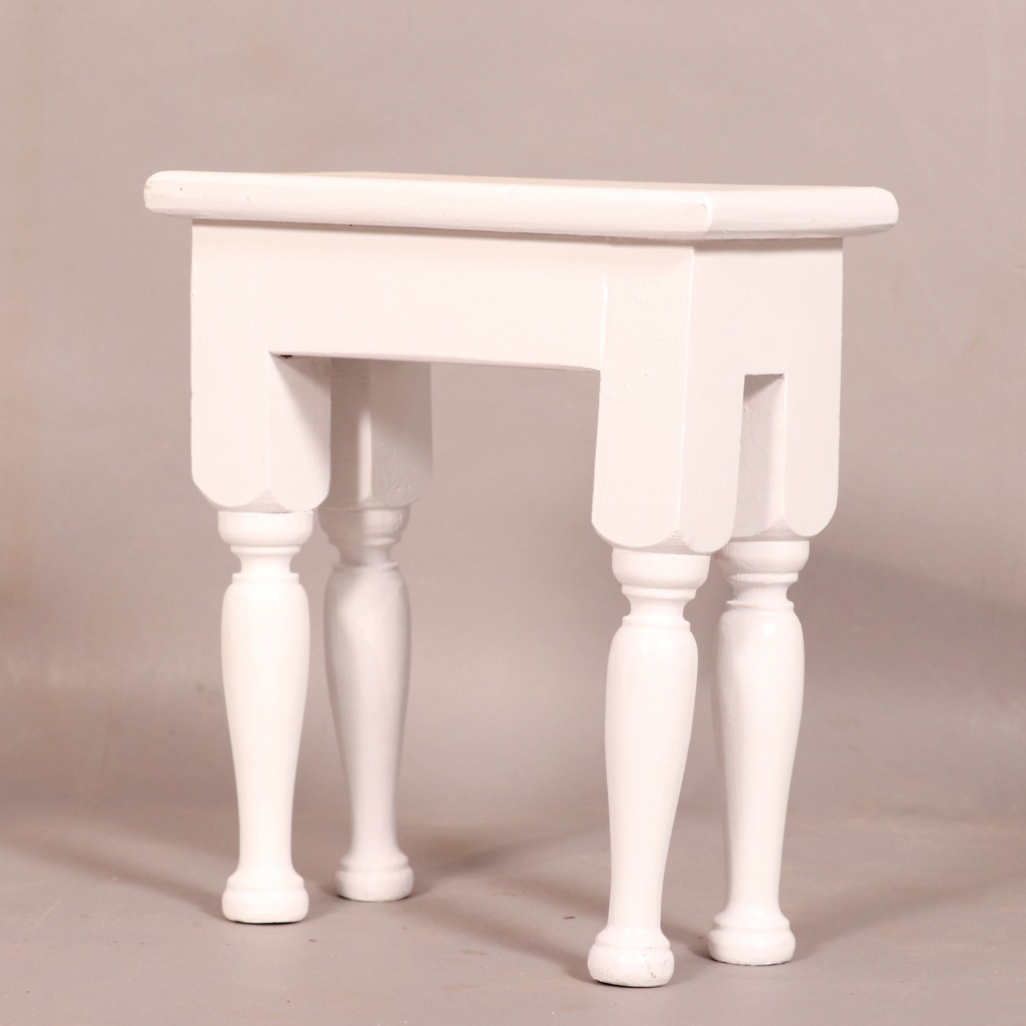 Wooden miniature decoration White painted Stool Traditional Décor