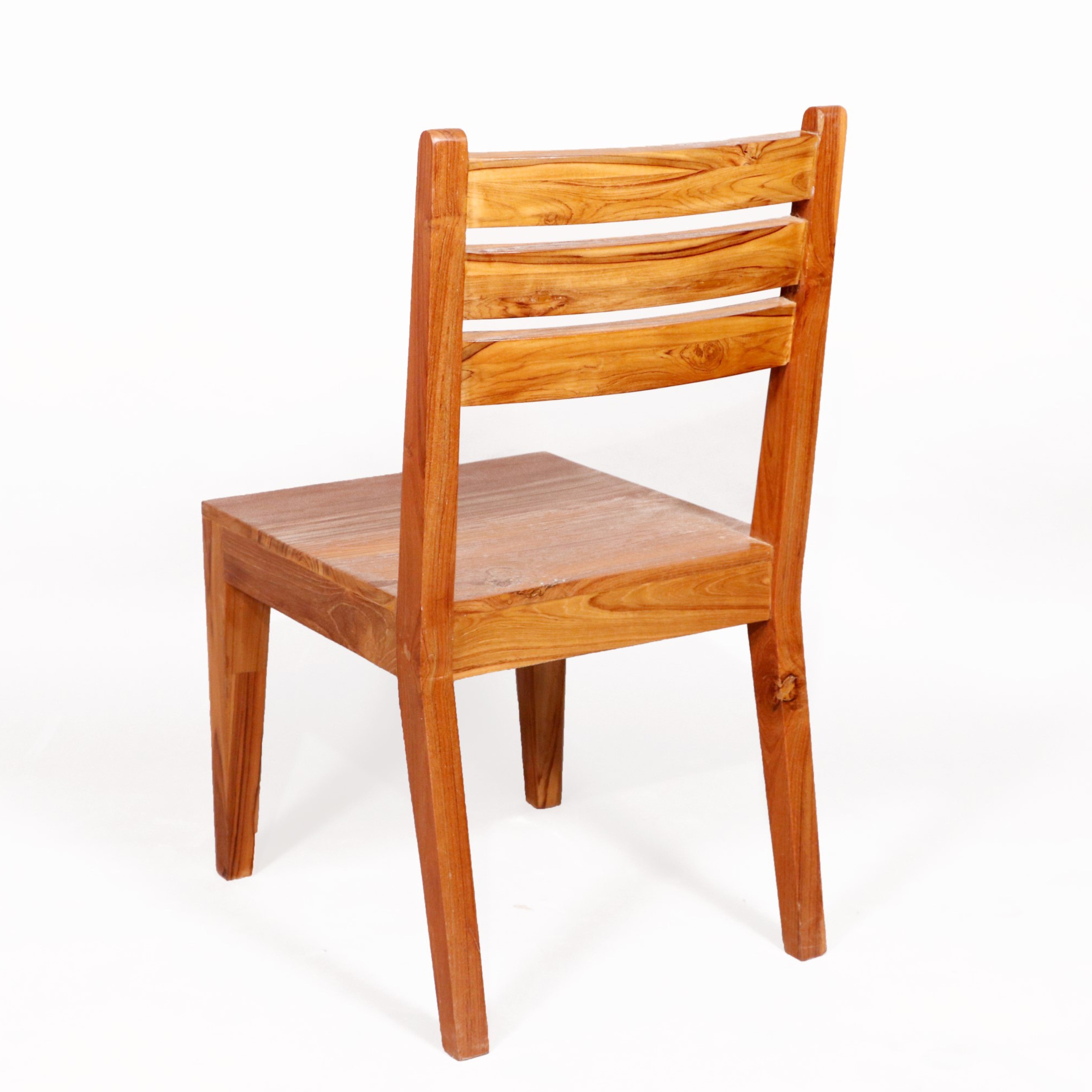 (Set of 2) Teak wood Light tone finish Dining Chair Dining Chair