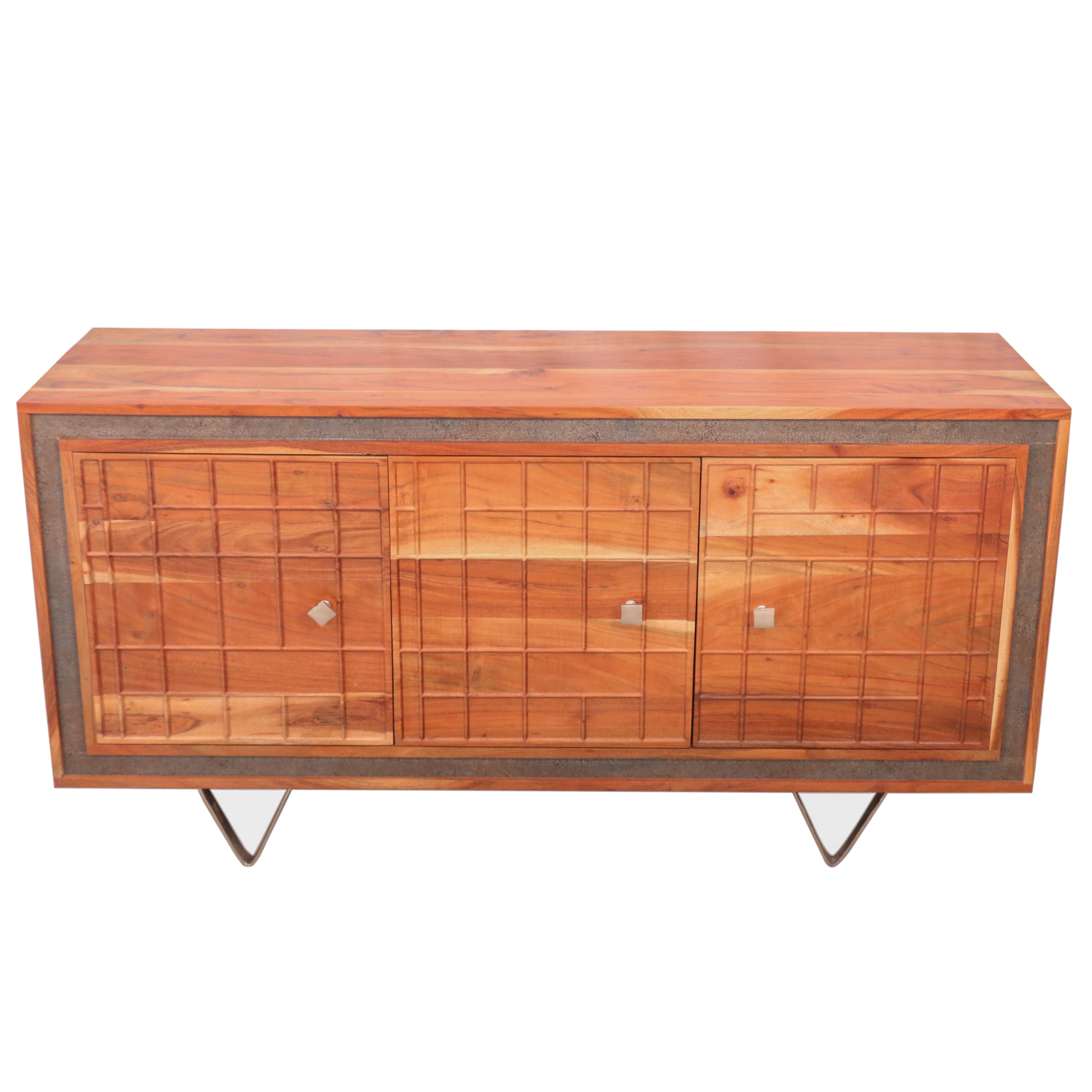 Solid Wood & Iron Sideboard and Cabinets Tv stand