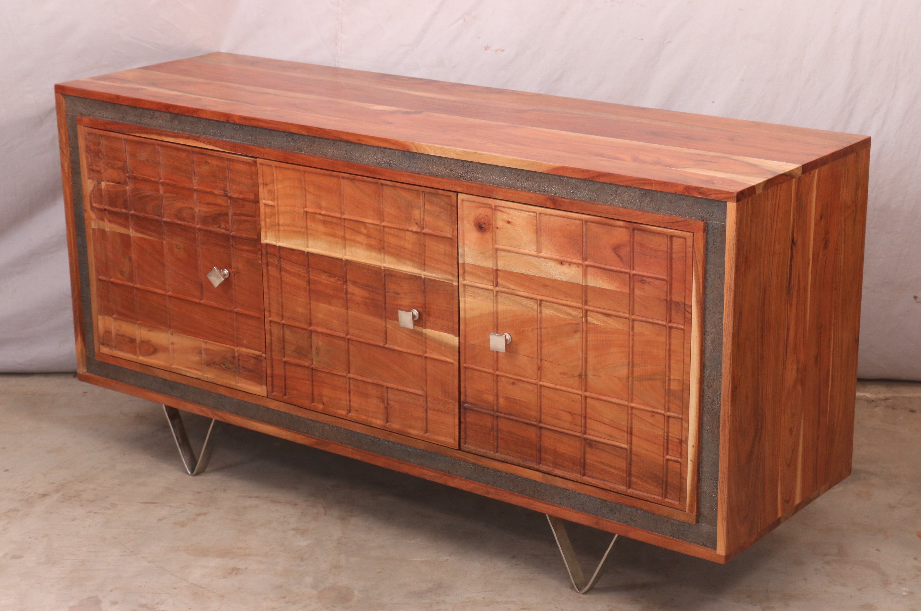 Solid Wood & Iron Sideboard and Cabinets Tv stand