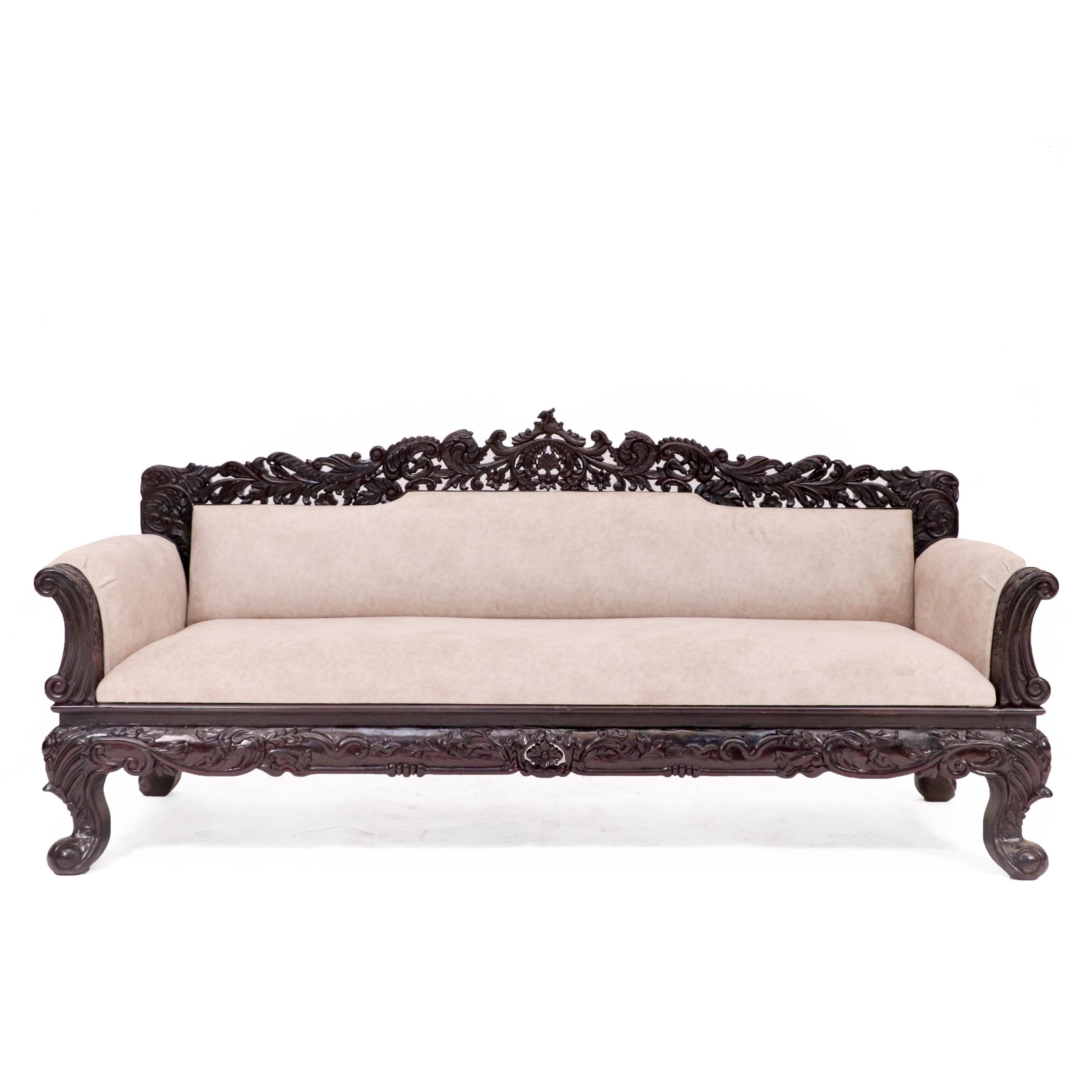 Royal Carved Teak wood 3 Seater Sofa Sofa