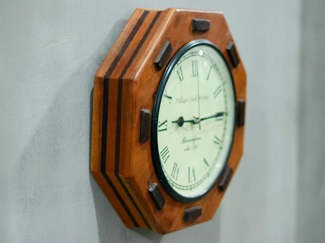 Montage Handmade Wooden Sailor Inspired Clock Clock