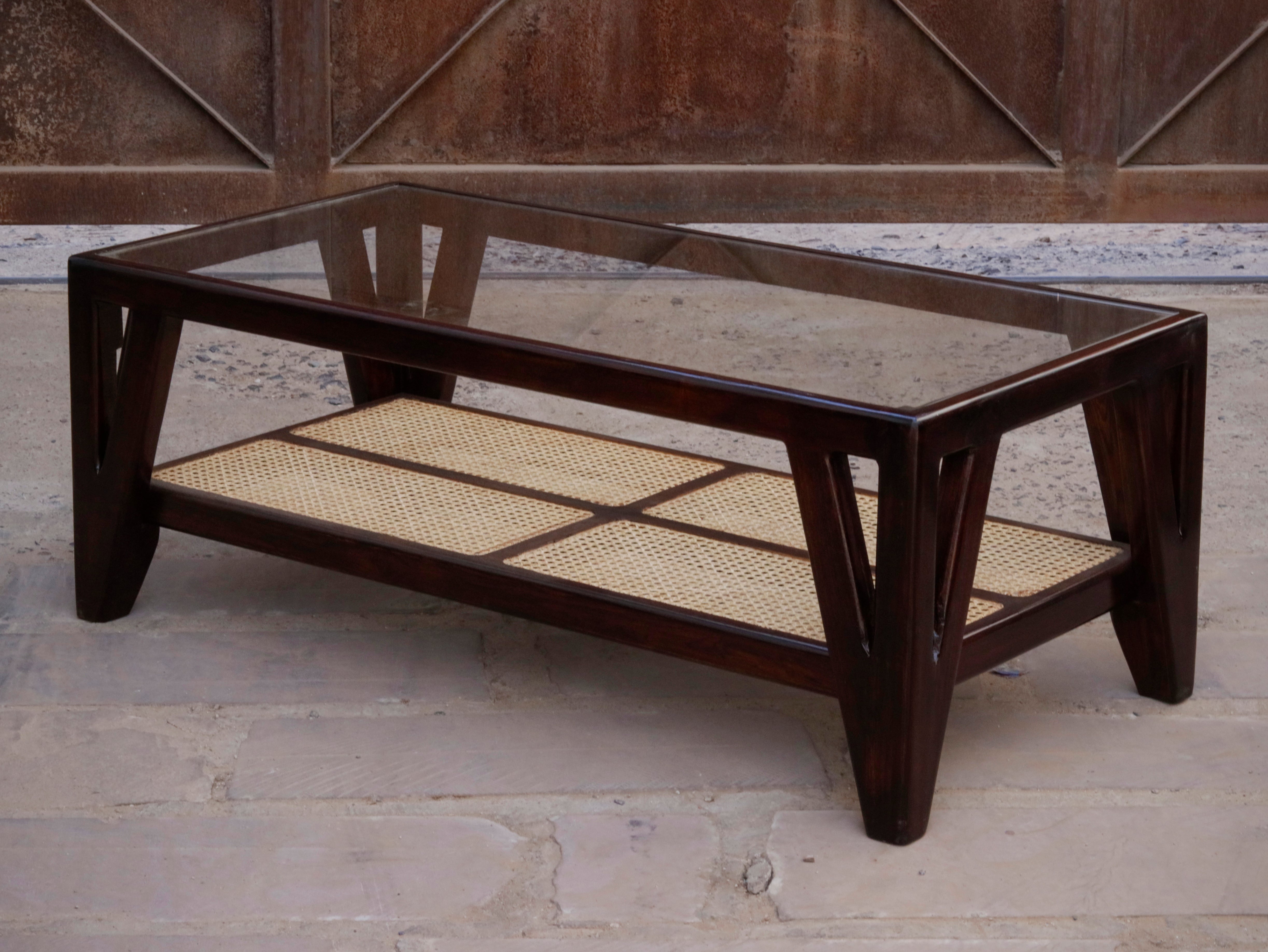 Ethnic Premium Cane Style Handmade Wooden Coffee Table Coffee Table