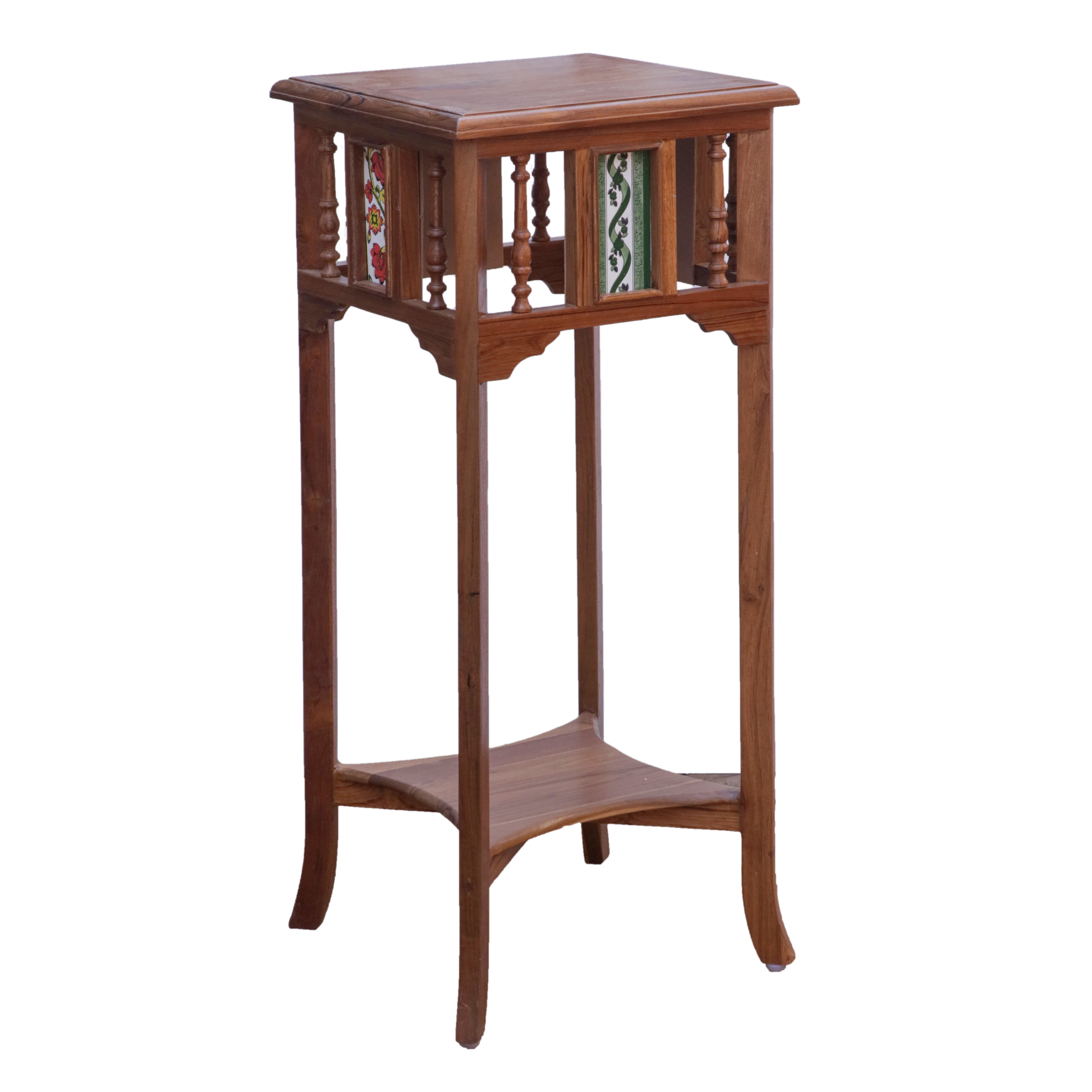 Wide-end Tiled Table End Table