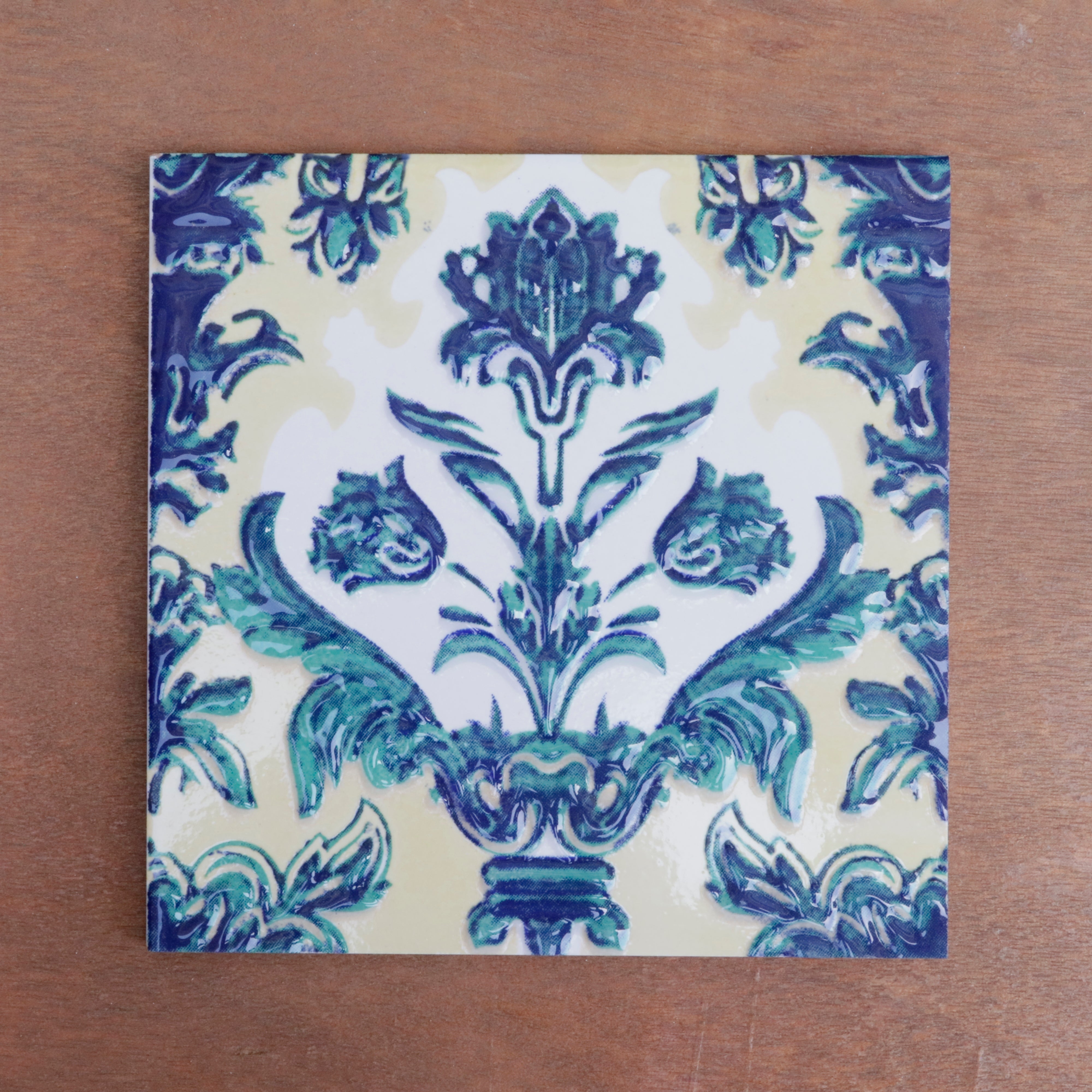 Montage Classic Flowered Designed Ceramic Squre Tile