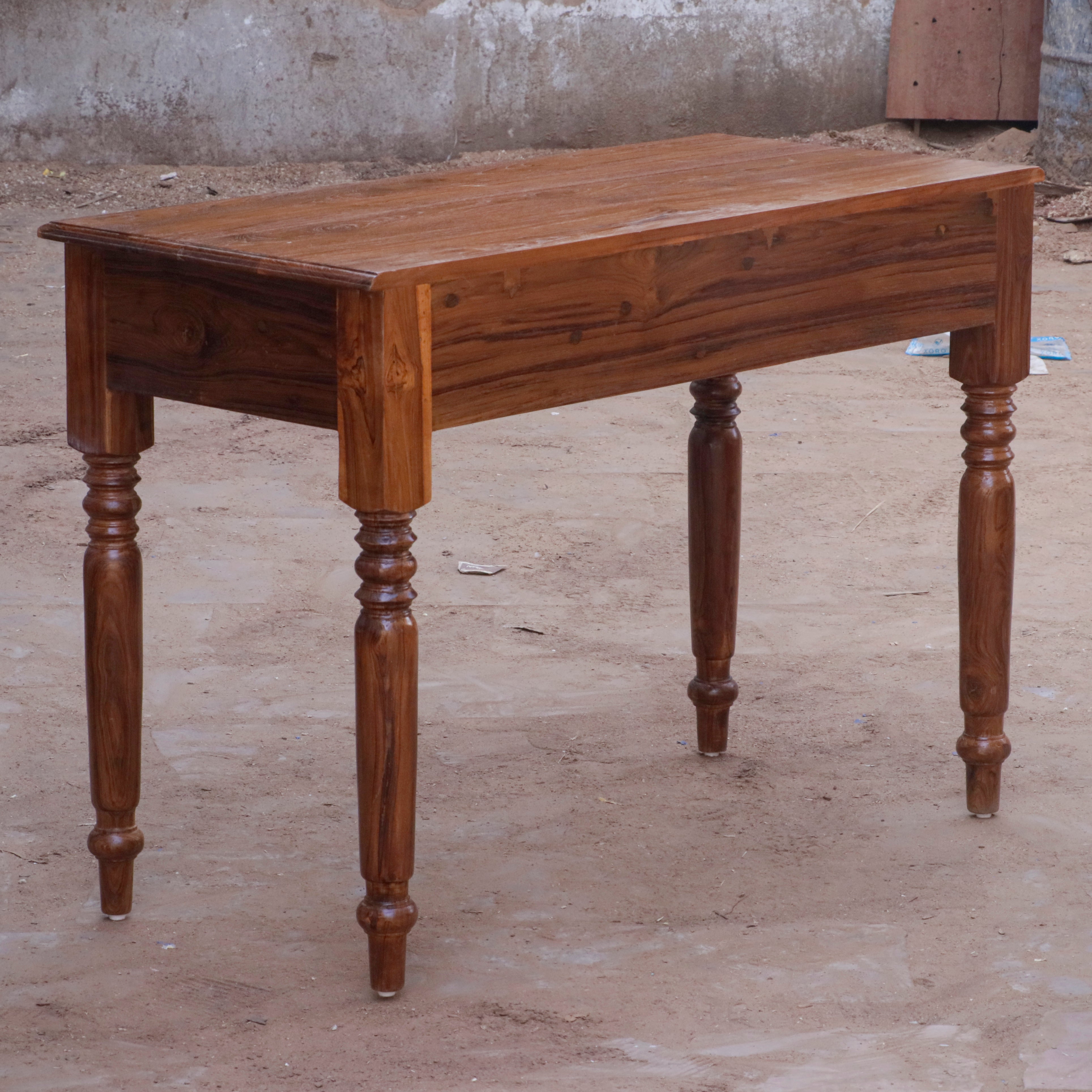 Teak Triple Drawer Desk Study Table