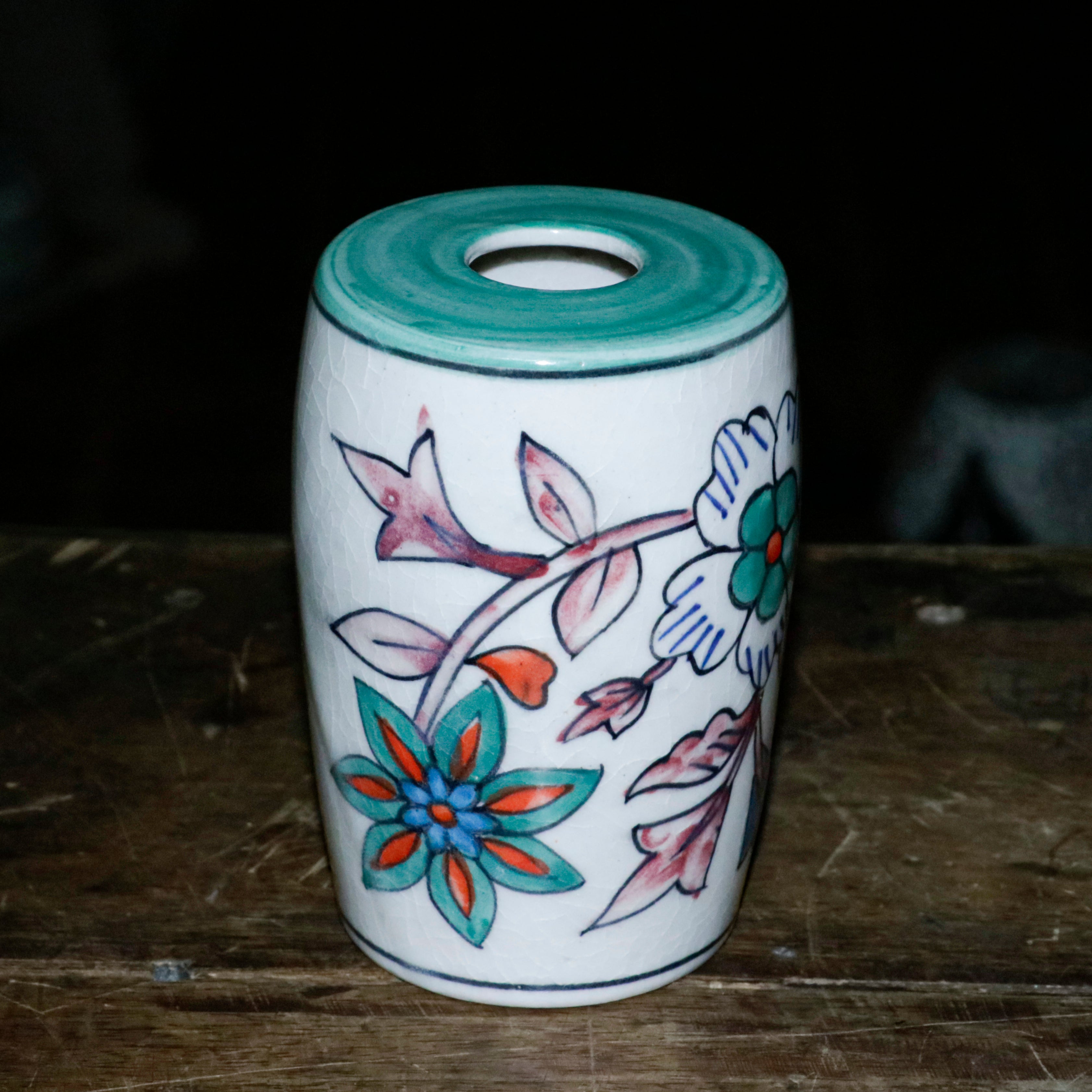 Meriotic Old Fusion Flower Hand-Painted Ceramic Flower Pot Vase