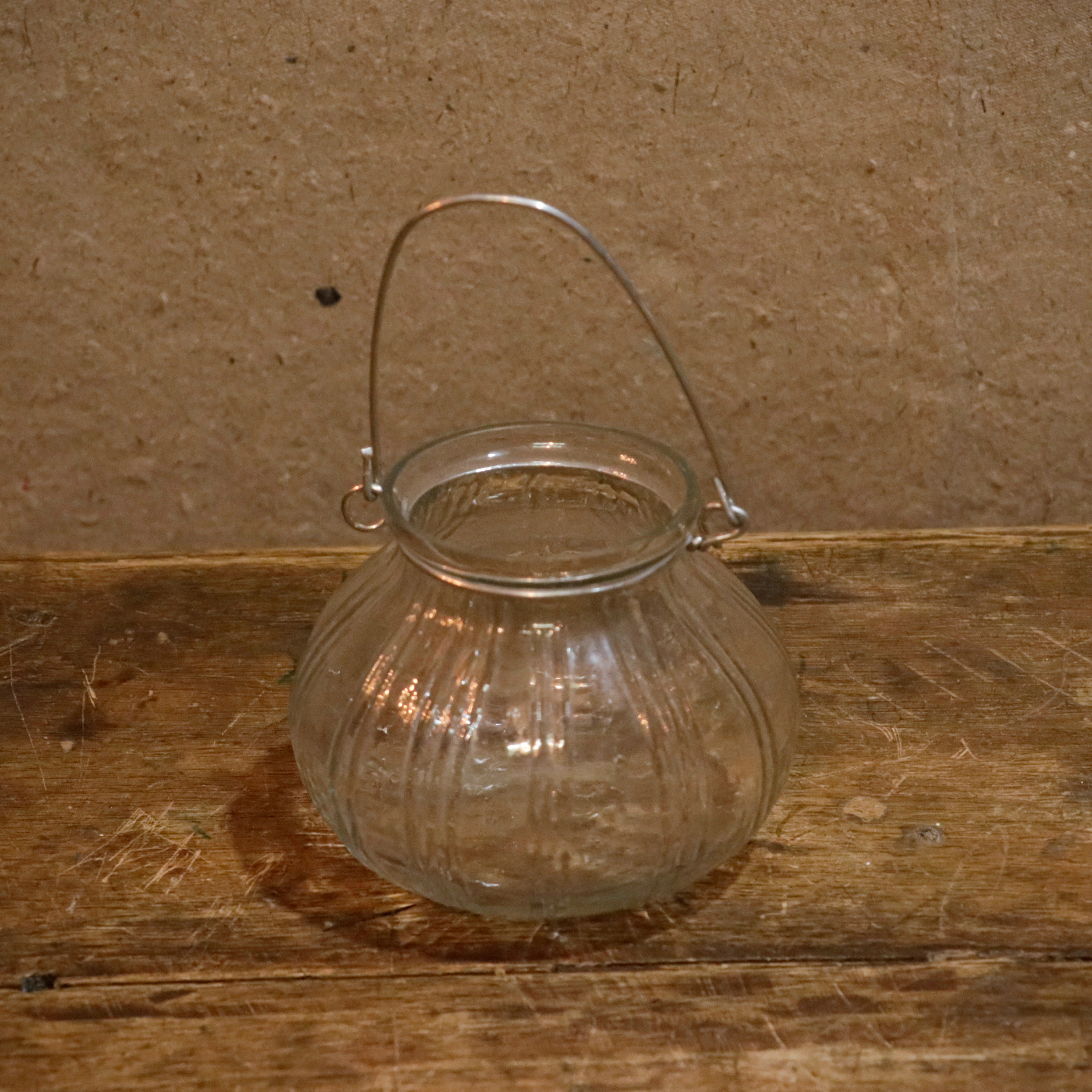 Old Heritage Hanging Transparent Jar Outdoor Candle Holder Candle Holder