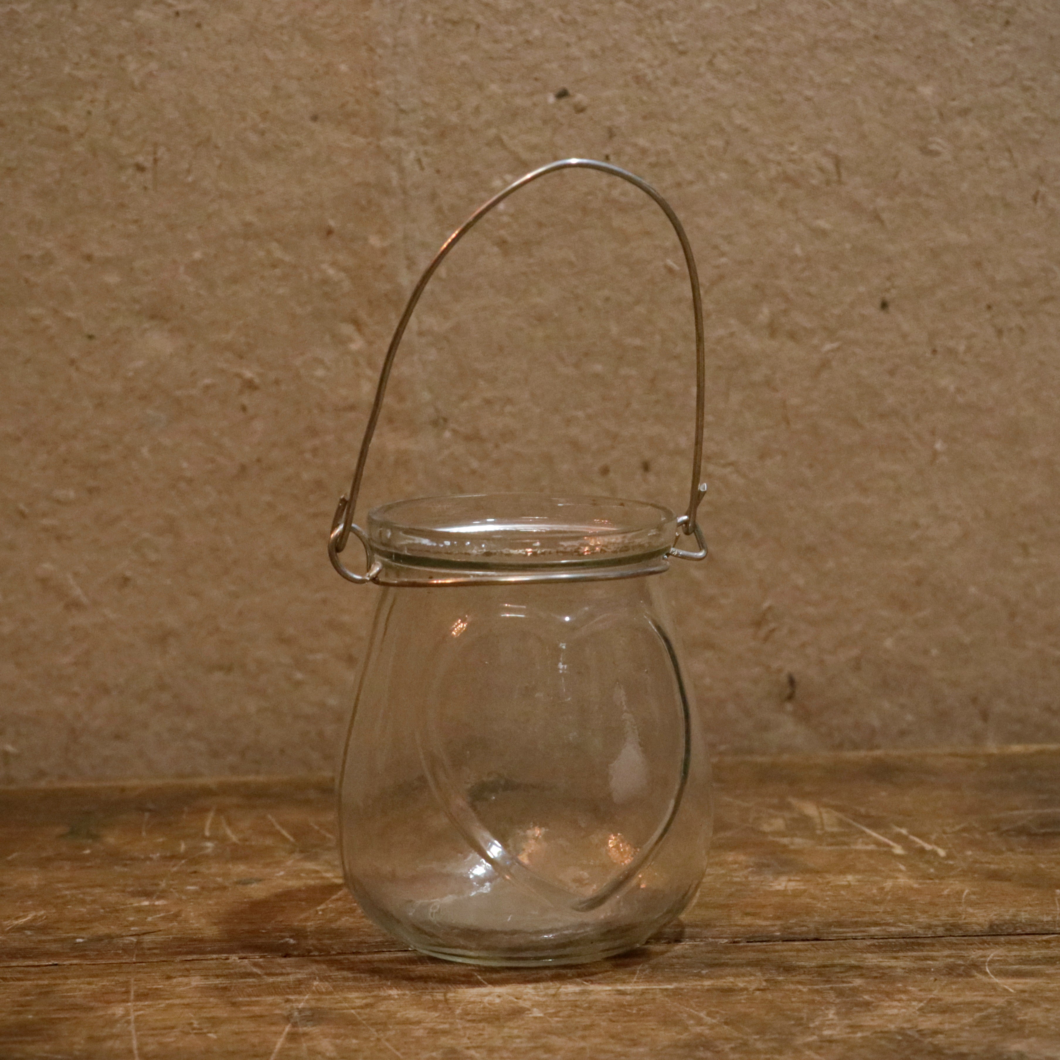 Unique Old Hanging Transparent Jar Outdoor Candle Holder Candle Holder