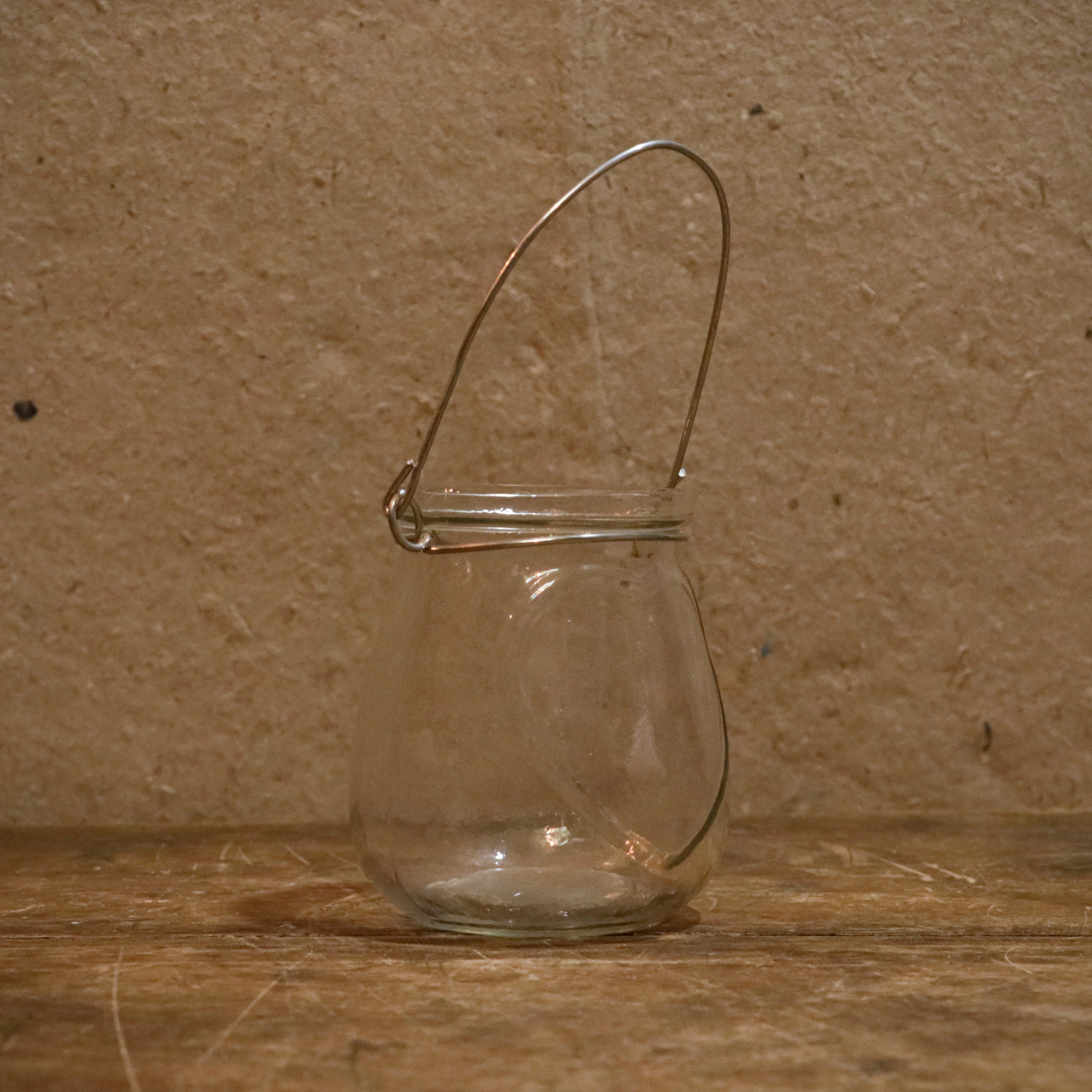 Unique Old Hanging Transparent Jar Outdoor Candle Holder Candle Holder