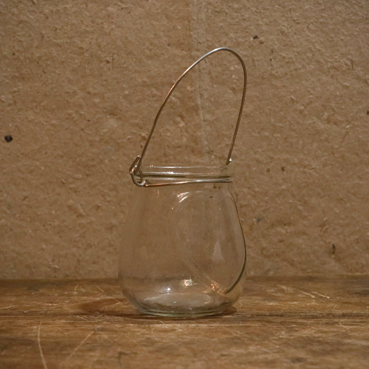 Unique Old Hanging Transparent Jar Outdoor Candle Holder Candle Holder