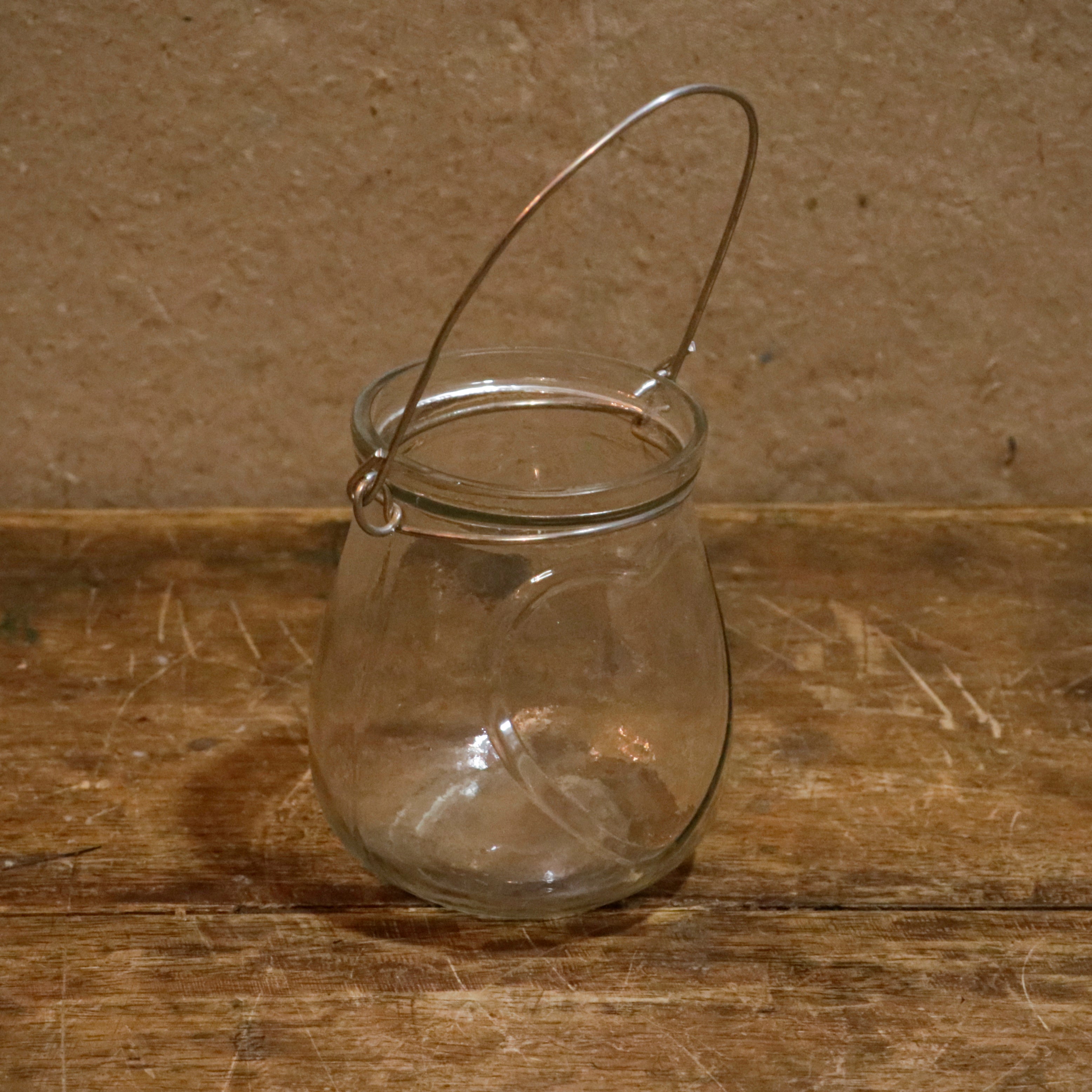 Unique Old Hanging Transparent Jar Outdoor Candle Holder Candle Holder