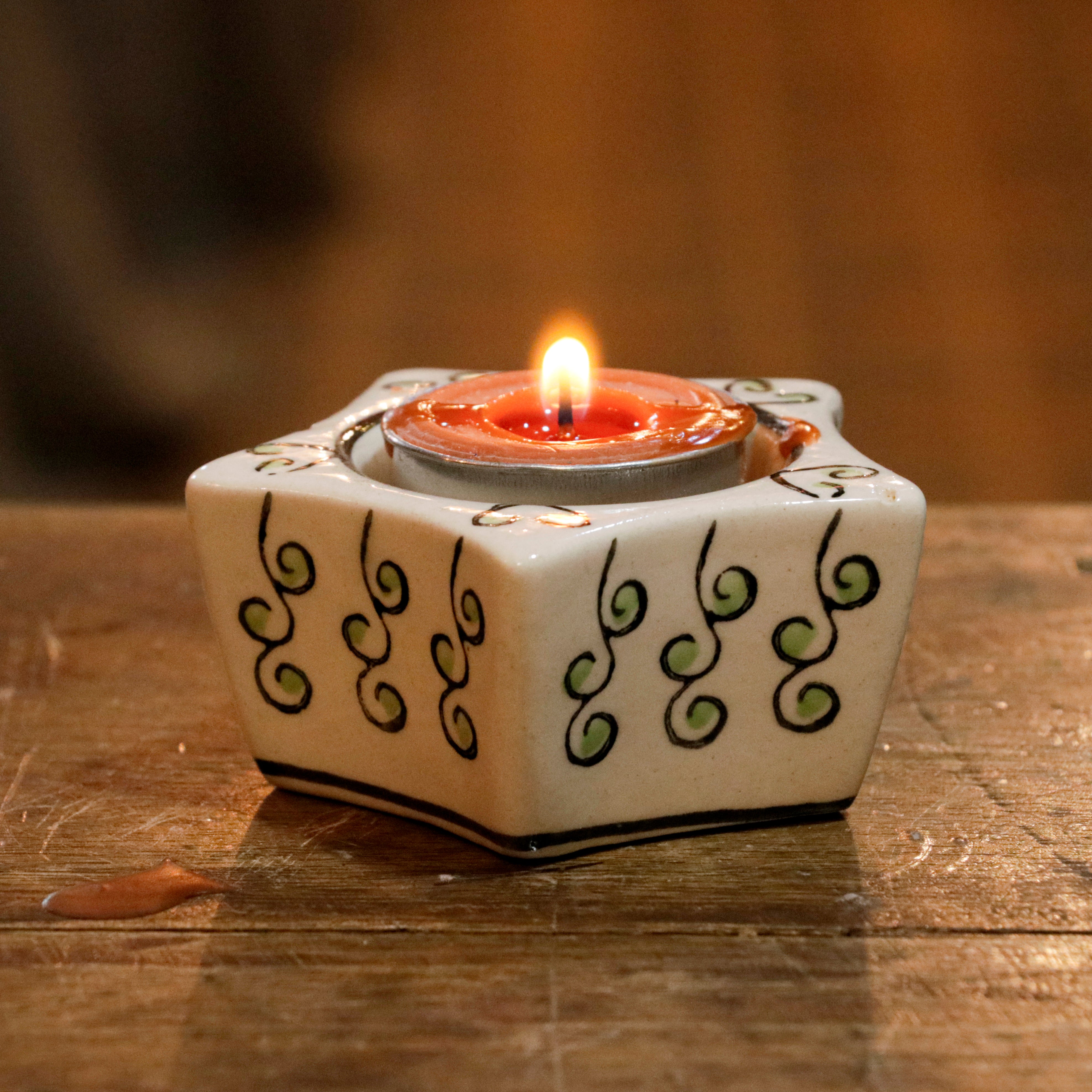 Fusion Heritage Star Shaped Ceramic Small Candle Holder Candle Holder