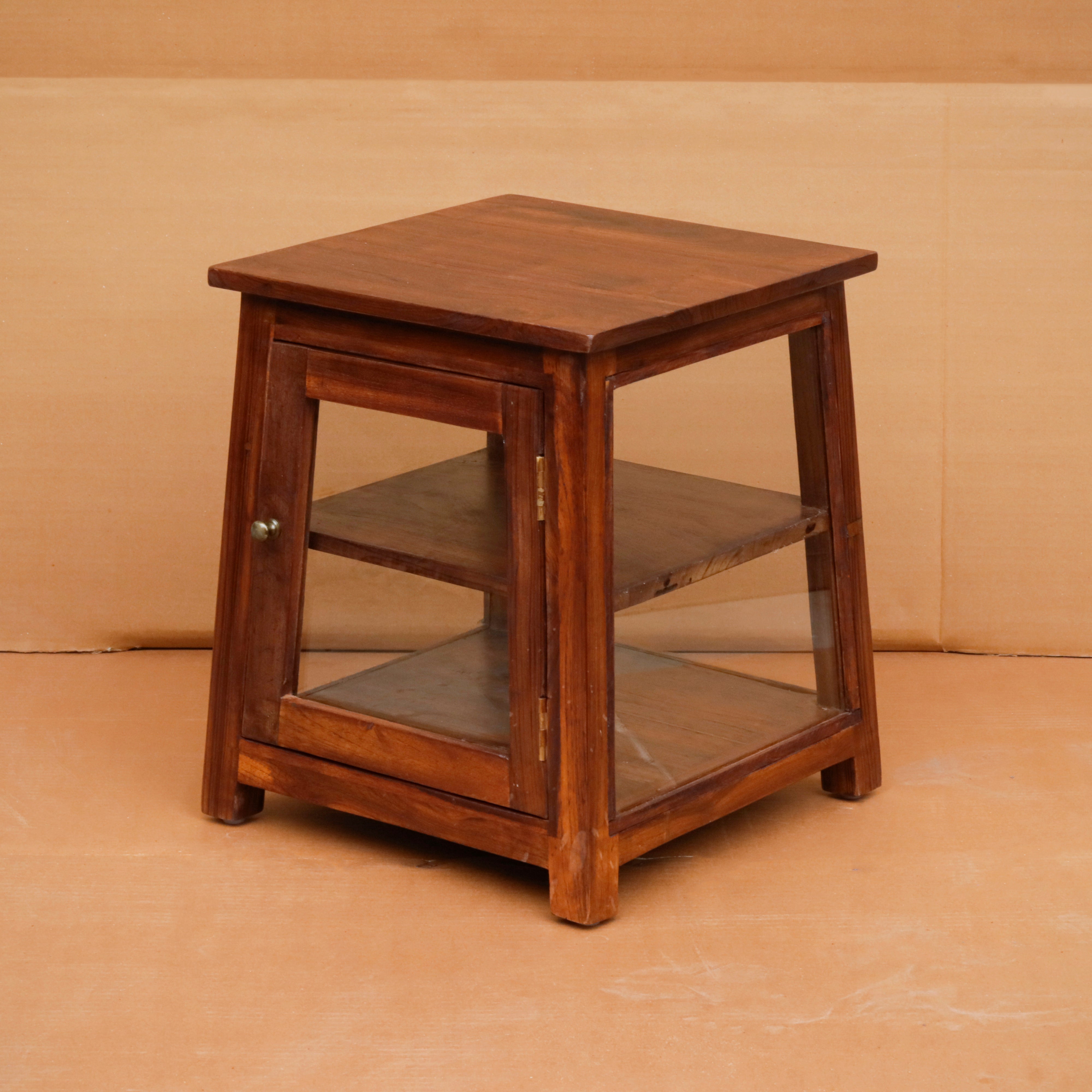 Old Stool Designed Handmade Wooden Bedside for Home Bedside