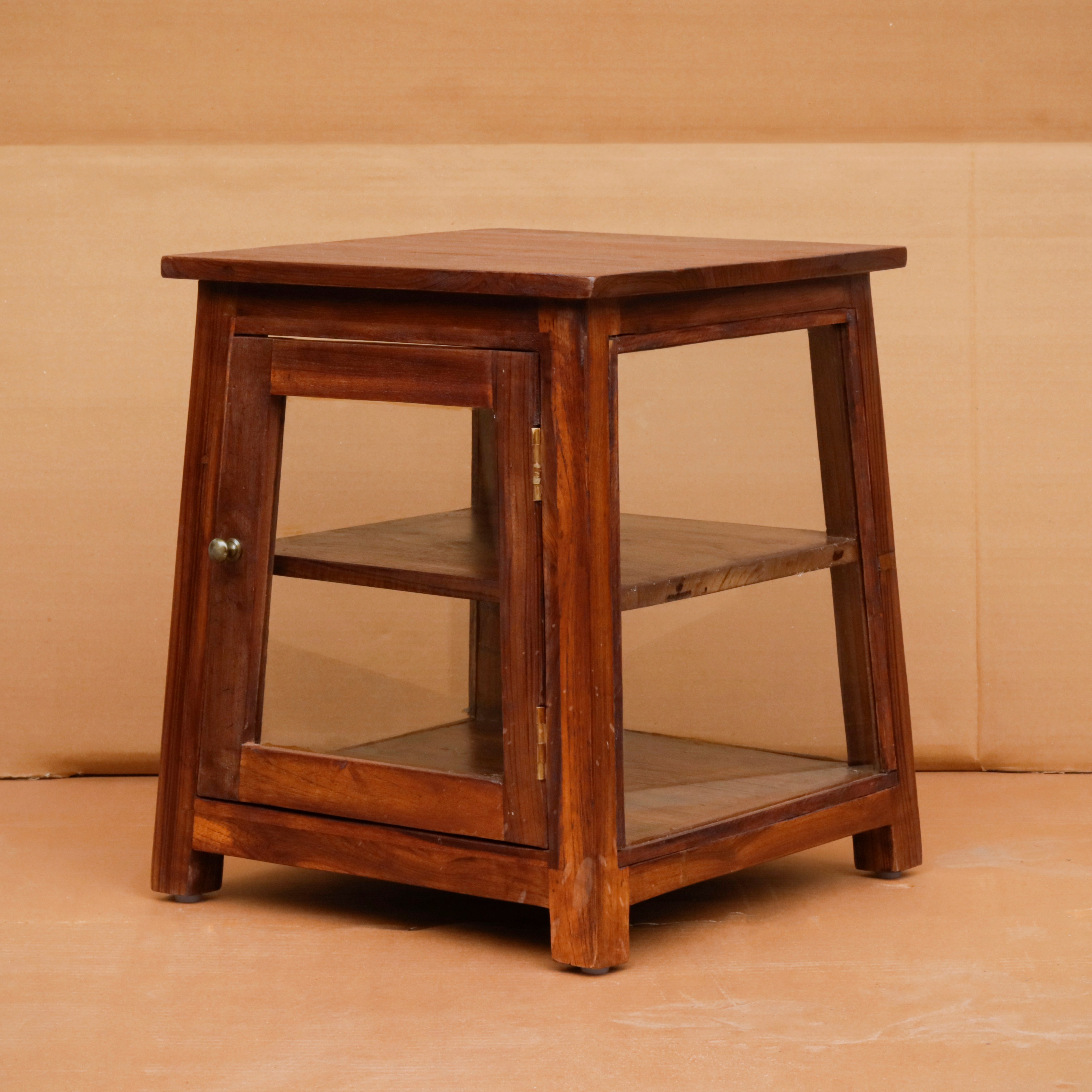 Old Stool Designed Handmade Wooden Bedside for Home Bedside