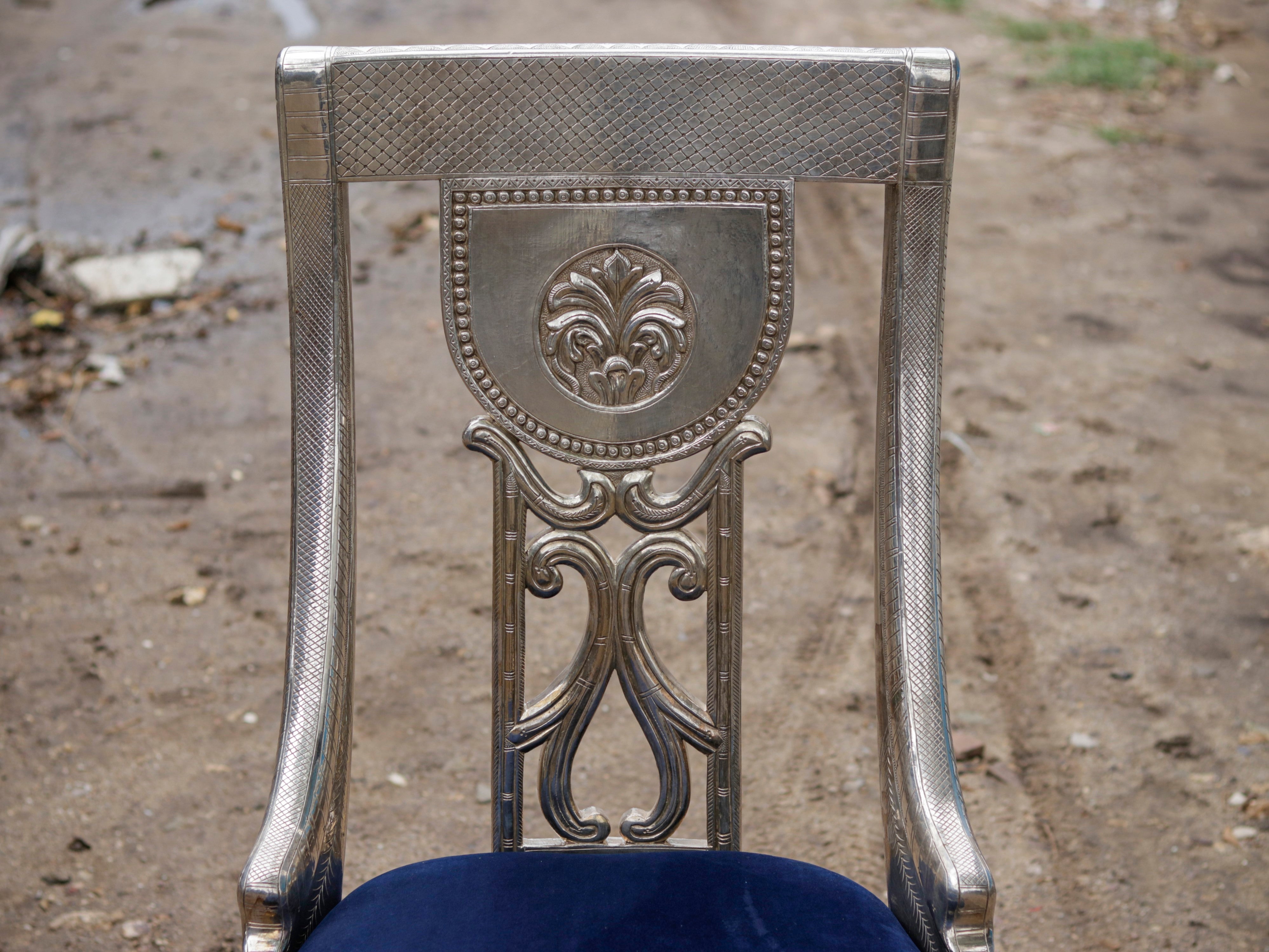 Silver Fitted ROYAL Maharaja Chair silverware