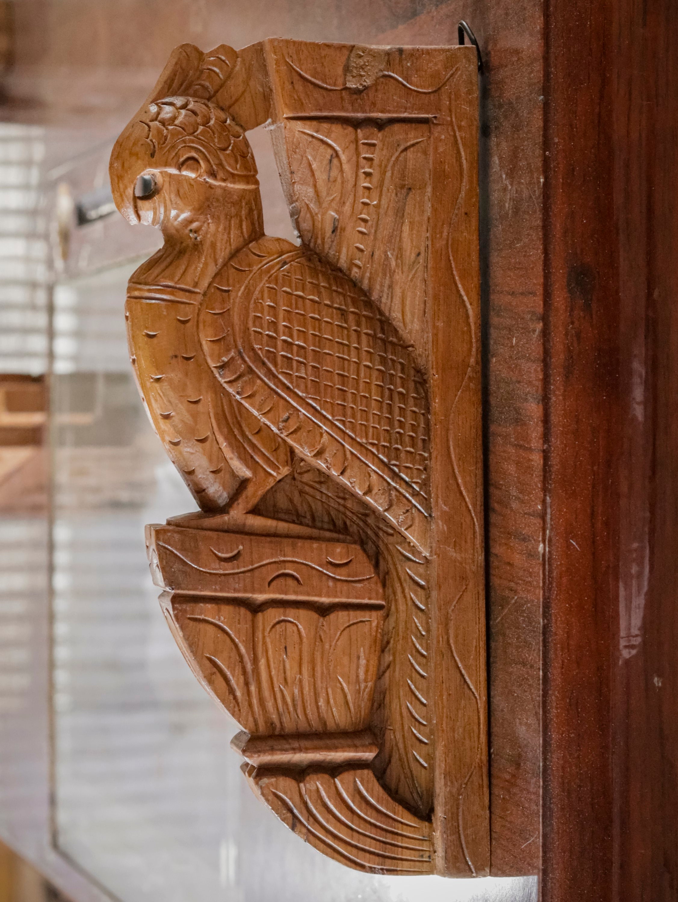Wooden Simple carved Bird Door Bracket Door Bracket