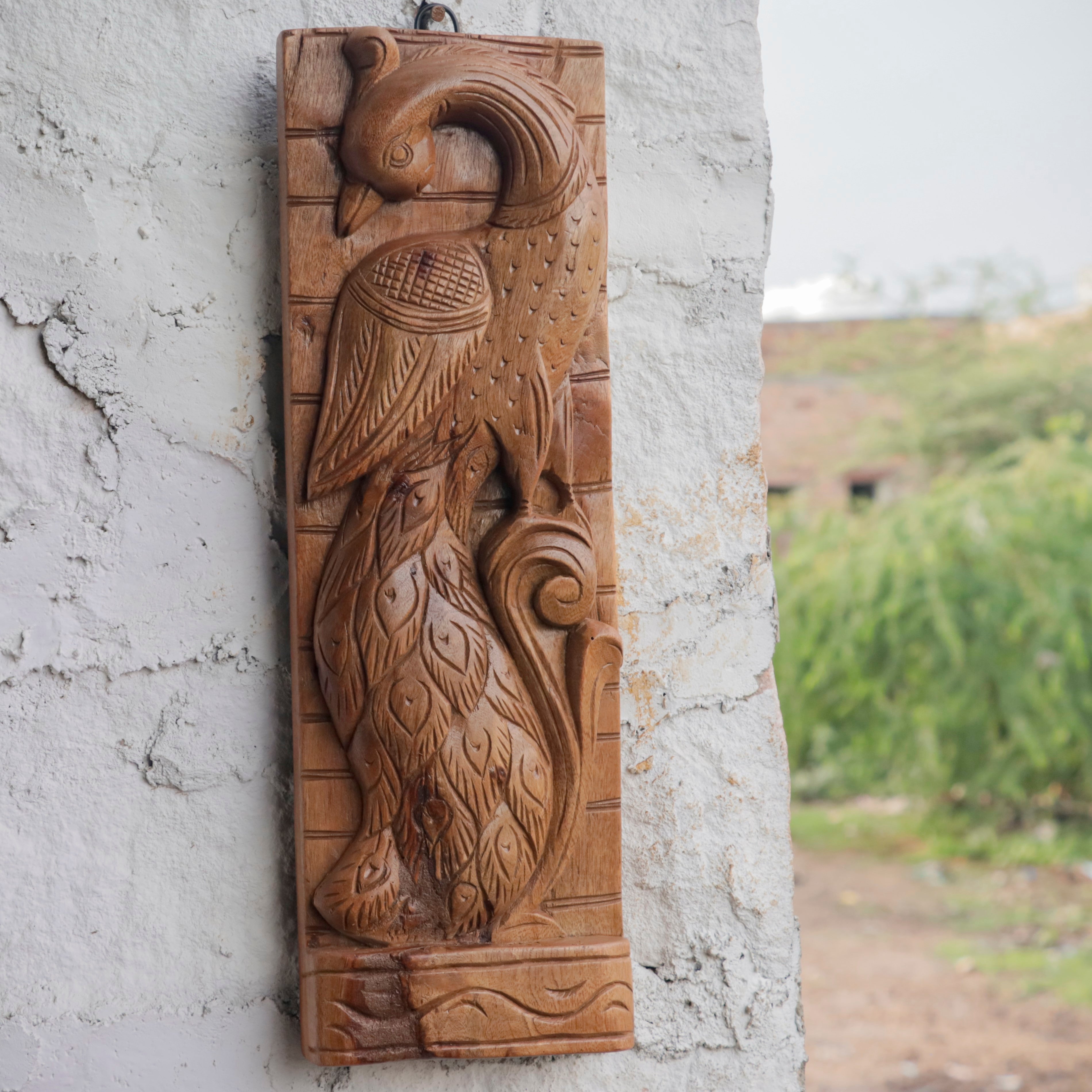 Beautifully Carved Bird Wall Decor Door Bracket