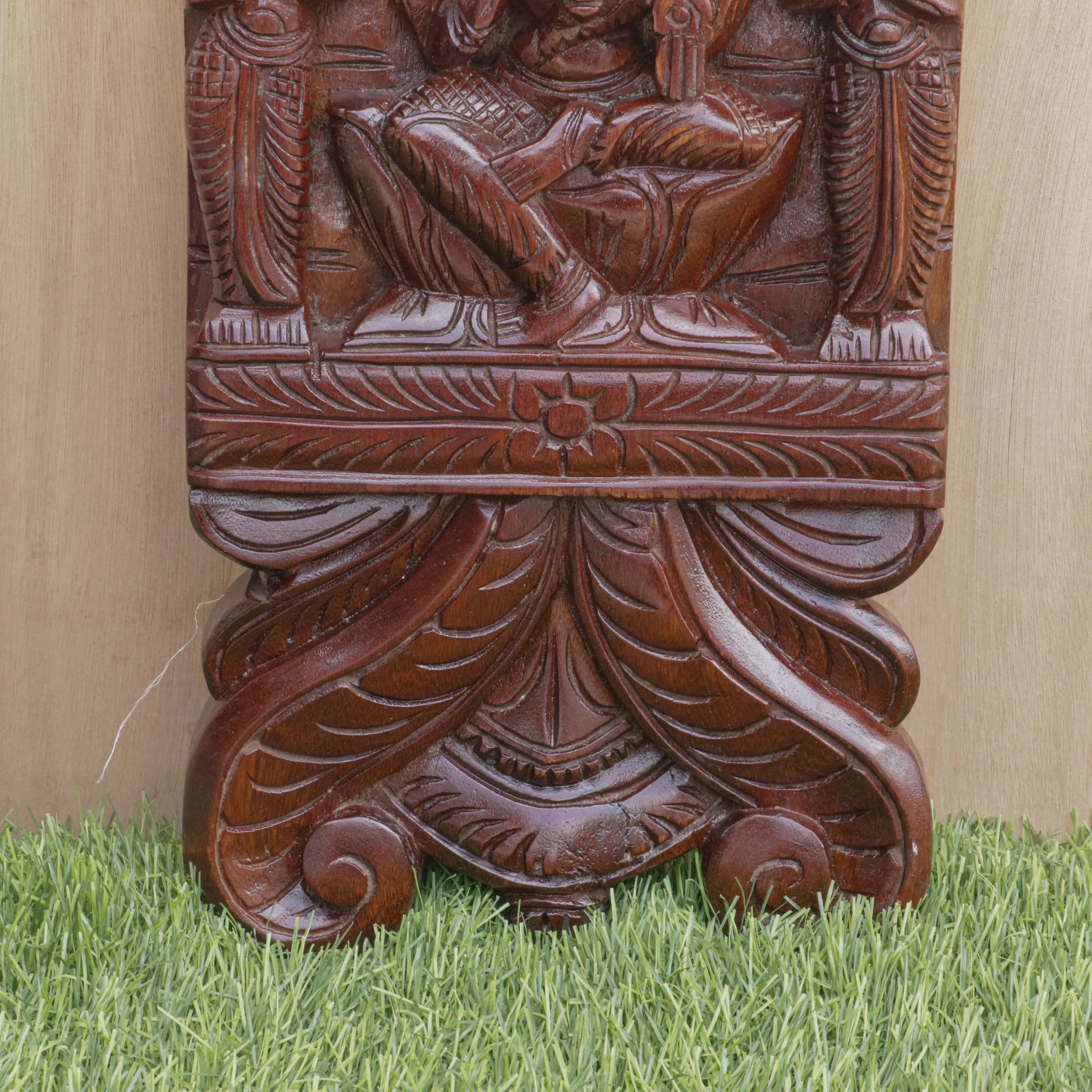 Wooden Carved God Panel Traditional Décor