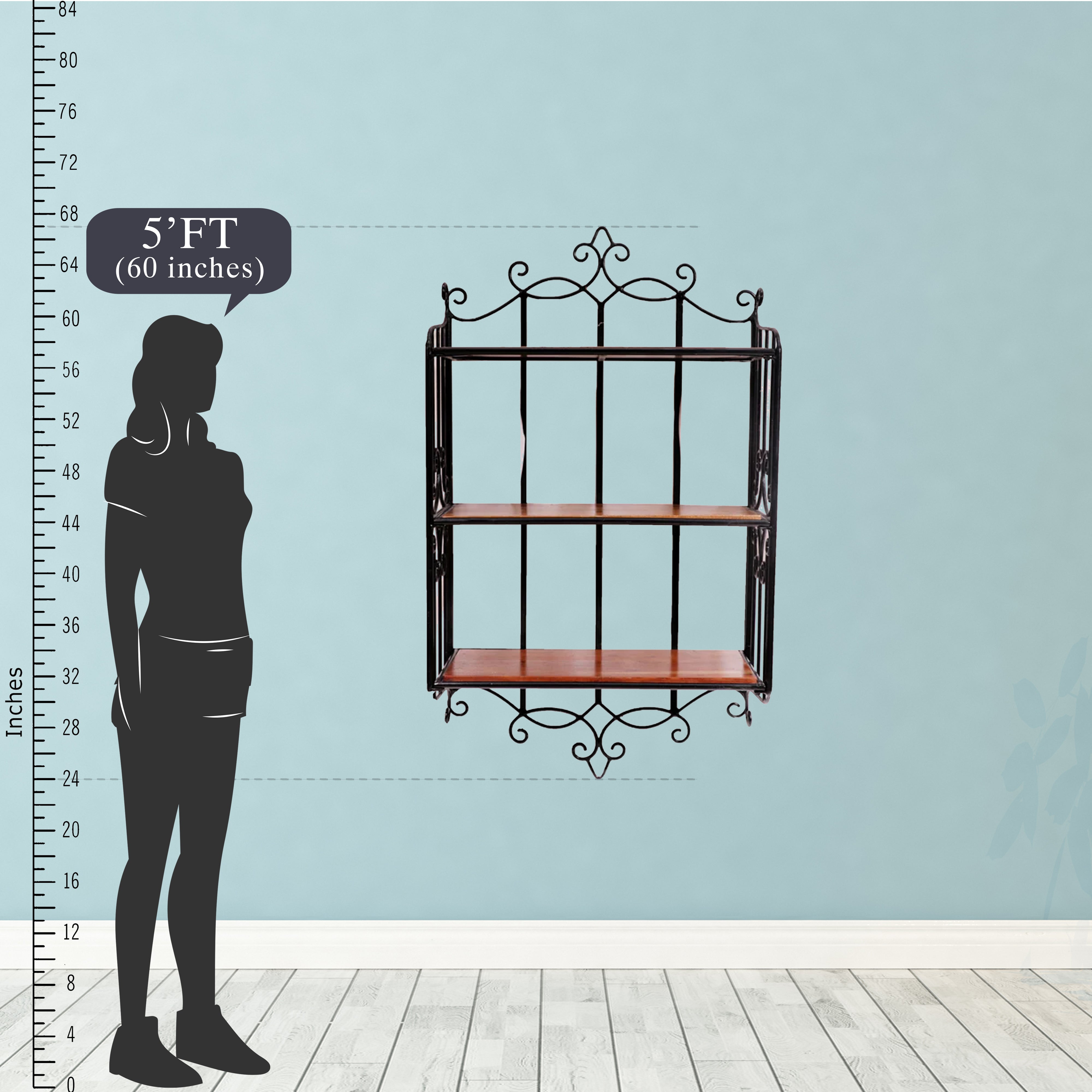 Metallic Designer Wall Rack