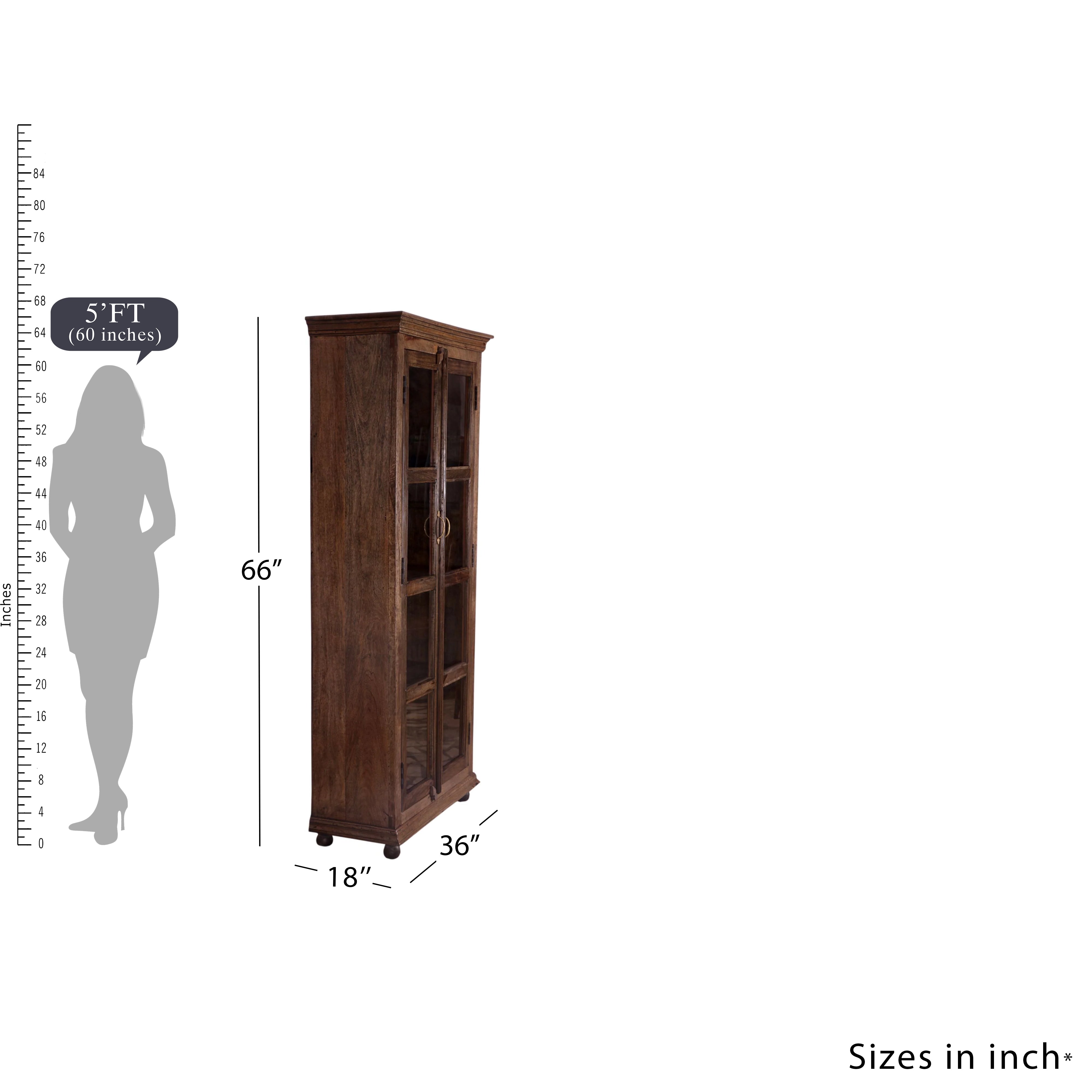 Classic 3 Shelf Display Cabinet Wardrobe