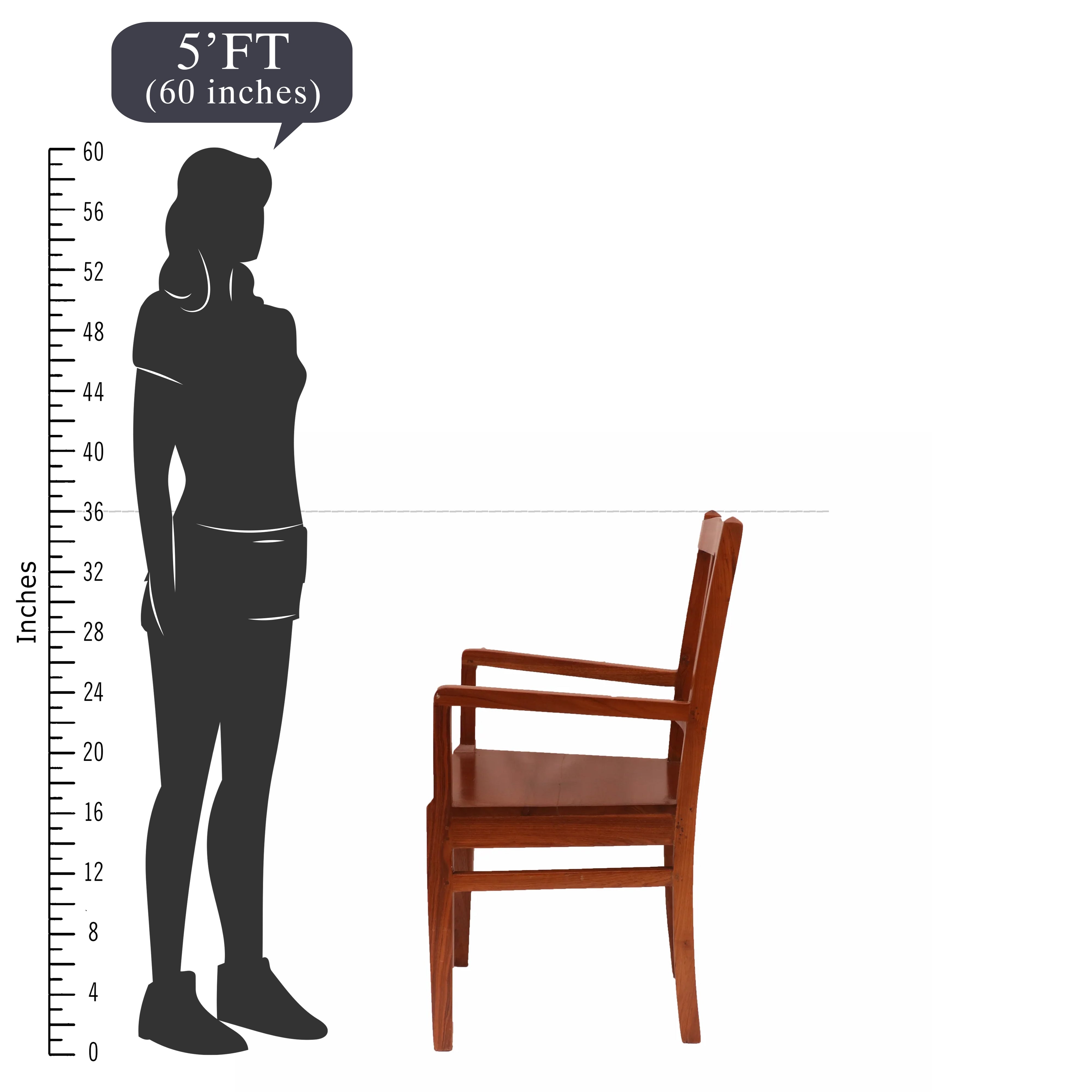 Simple Classic Handmade Wooden Arm Chair