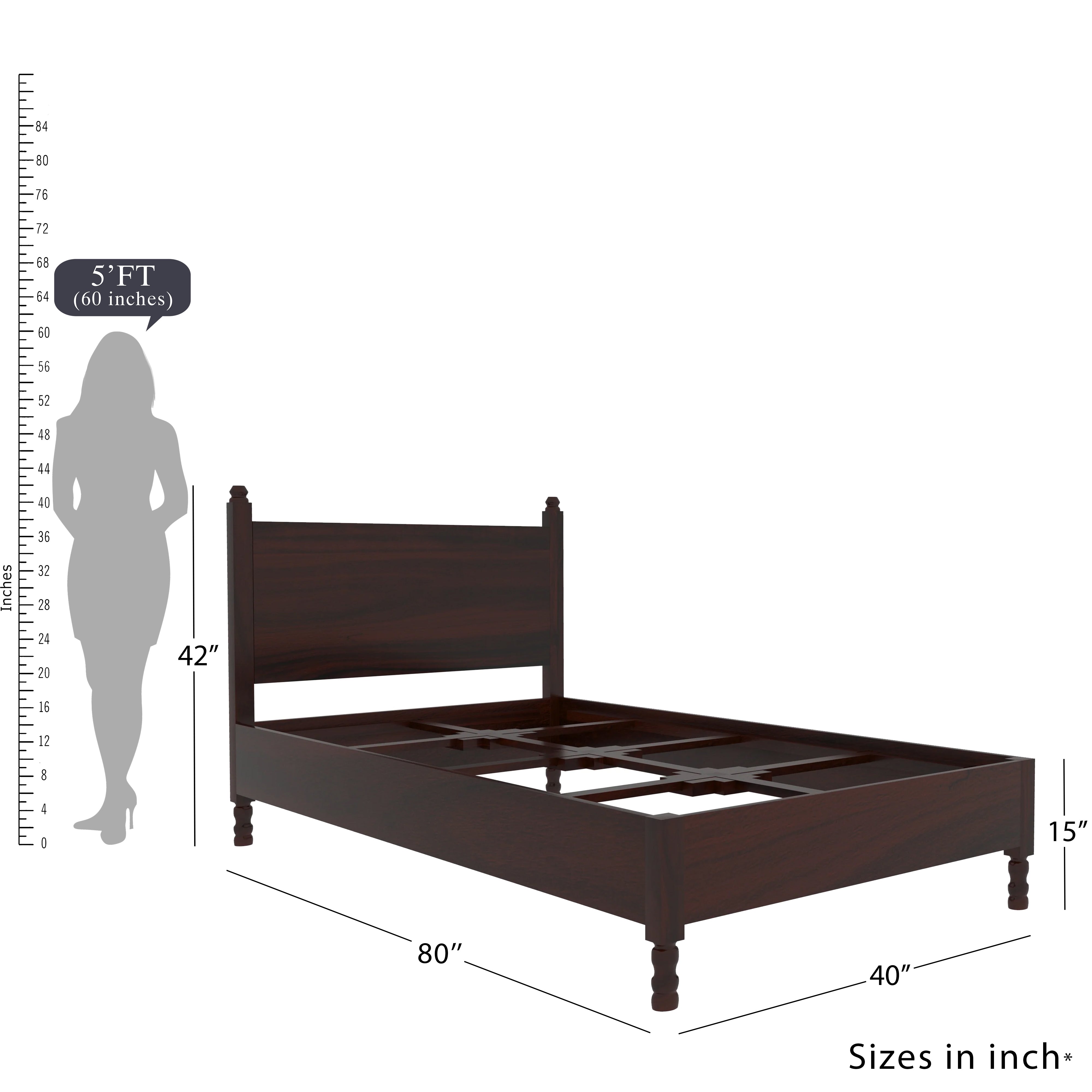 Charming Solid wood American Single Bed Bed