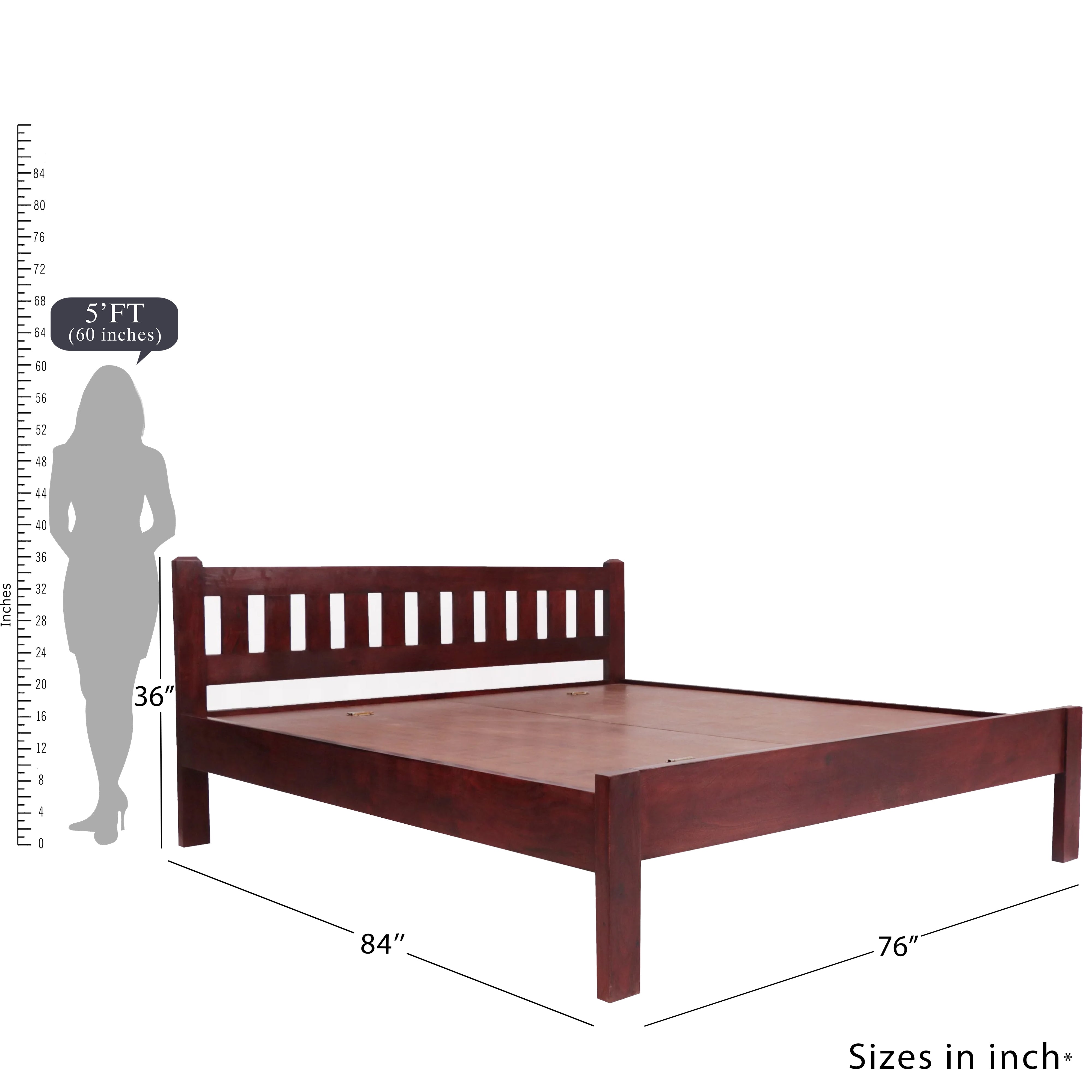 Teak Wood Contemporary Bed ( Sheesham wood ) Bed