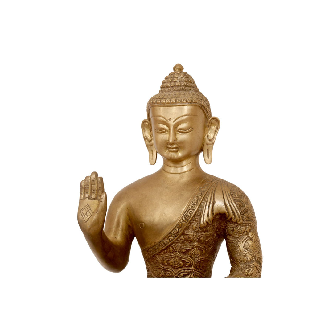 Antique Full-Body Buddha Statue Traditional Décor