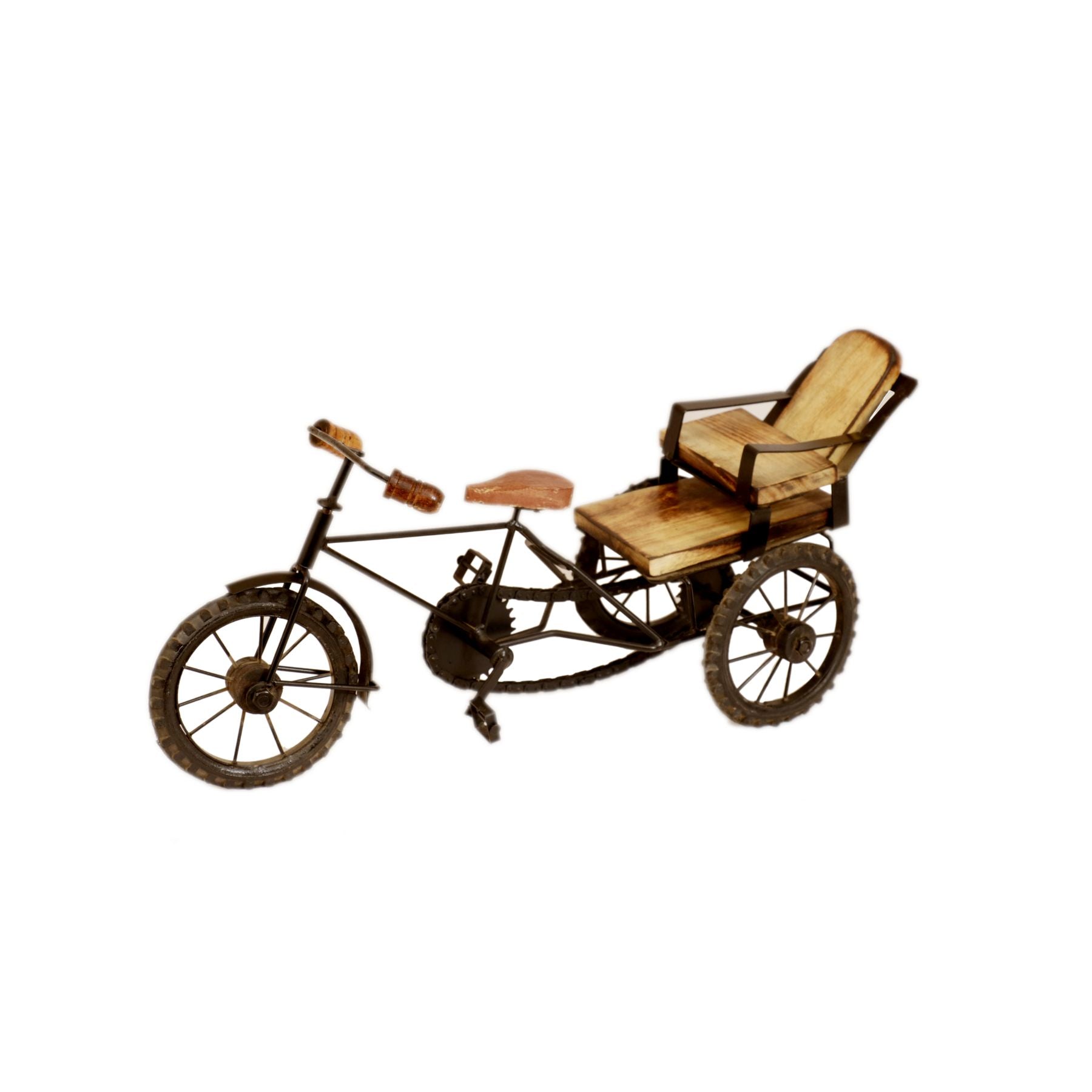Vintage India Cycle Rickshaw Vehicle figurine