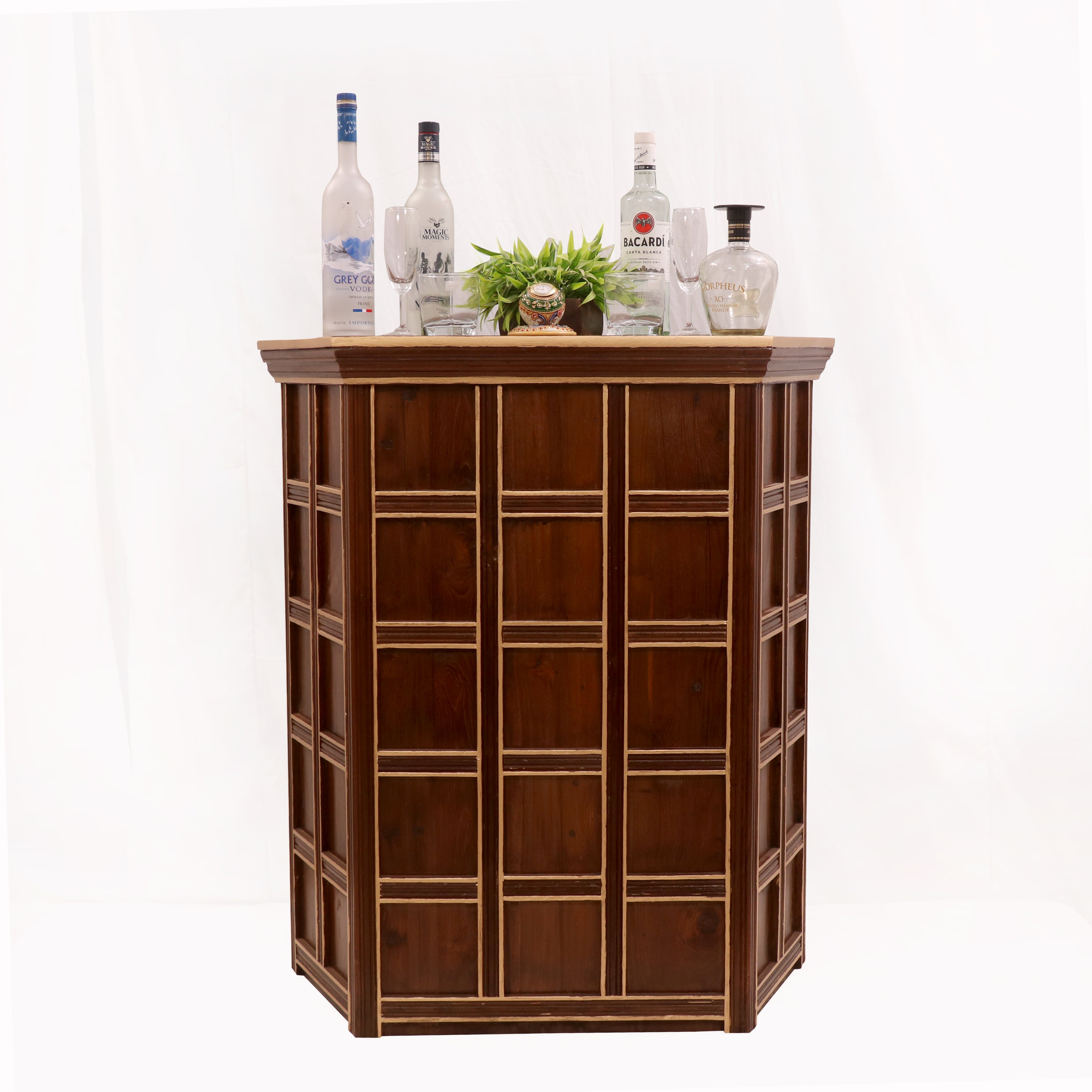 Compact Wooden Bar Cabinet Bar Cabinet