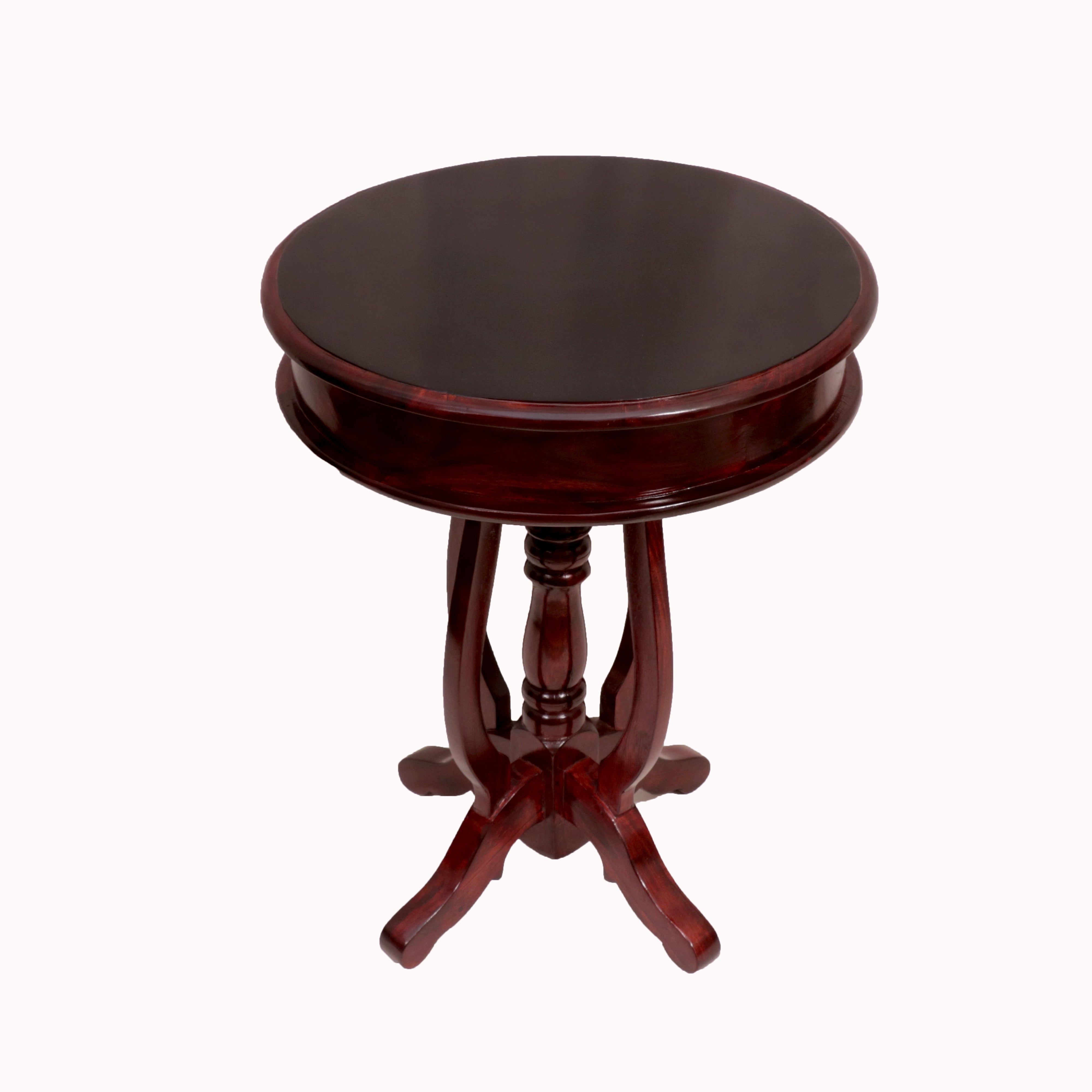 Rich Rounded End Table (Mahogany) End Table