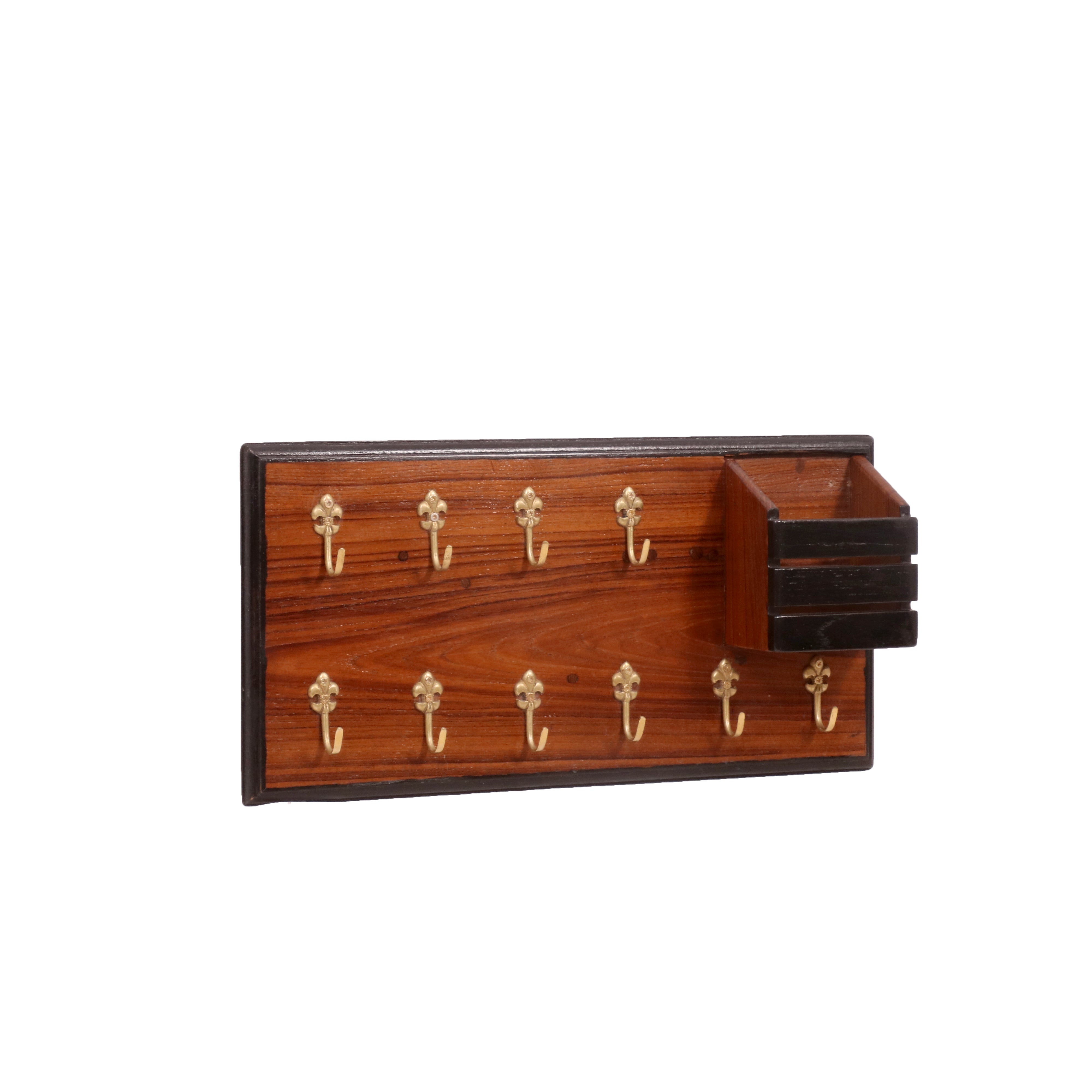 Classic Wooden Brass Key Holder Key Holder