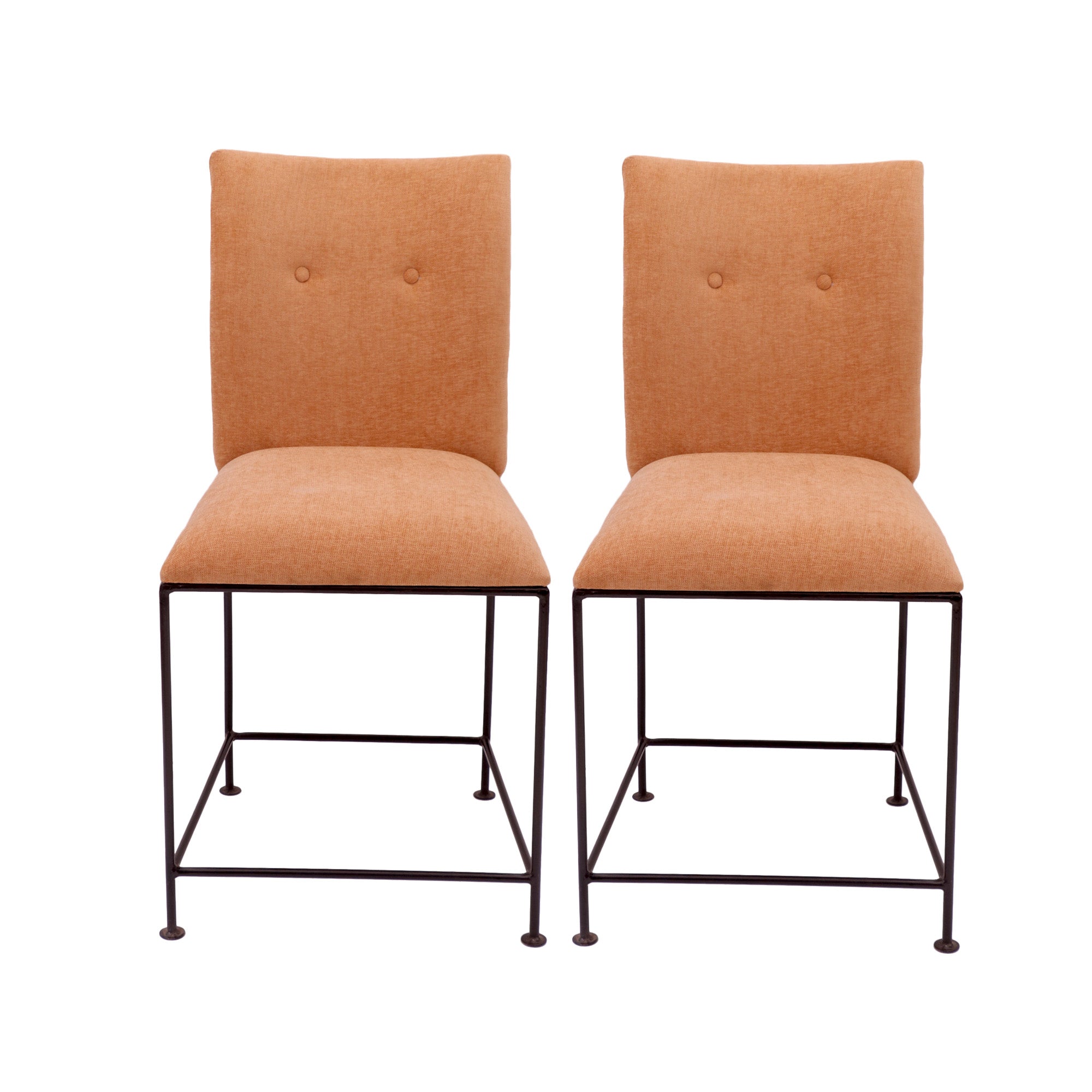 (Set of 2) Inclined Upholstered Neutral Chair Dining Chair