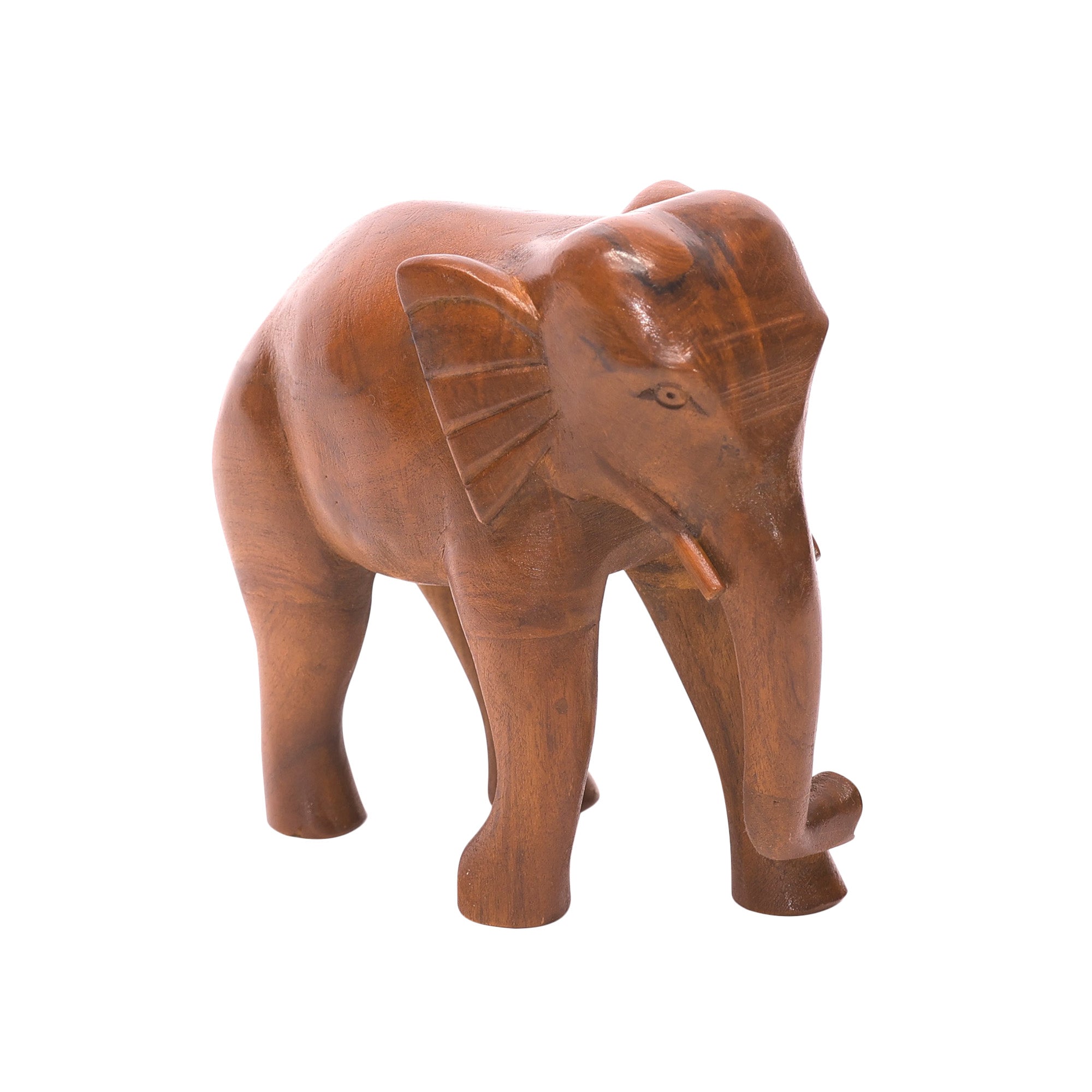 Lofty Wooden Elephant Animal Figurine