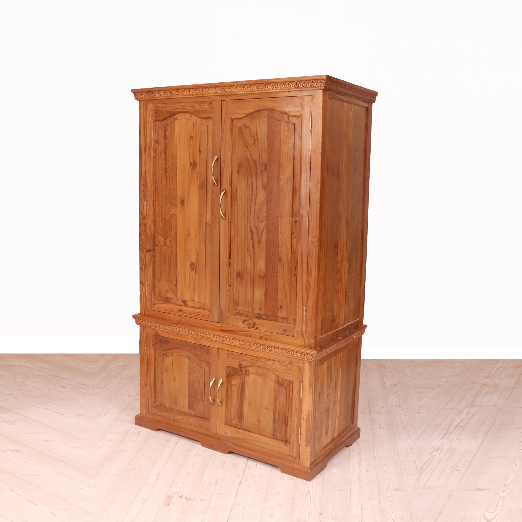 Wooden Alimrah with 2 Large Compartment Wardrobe