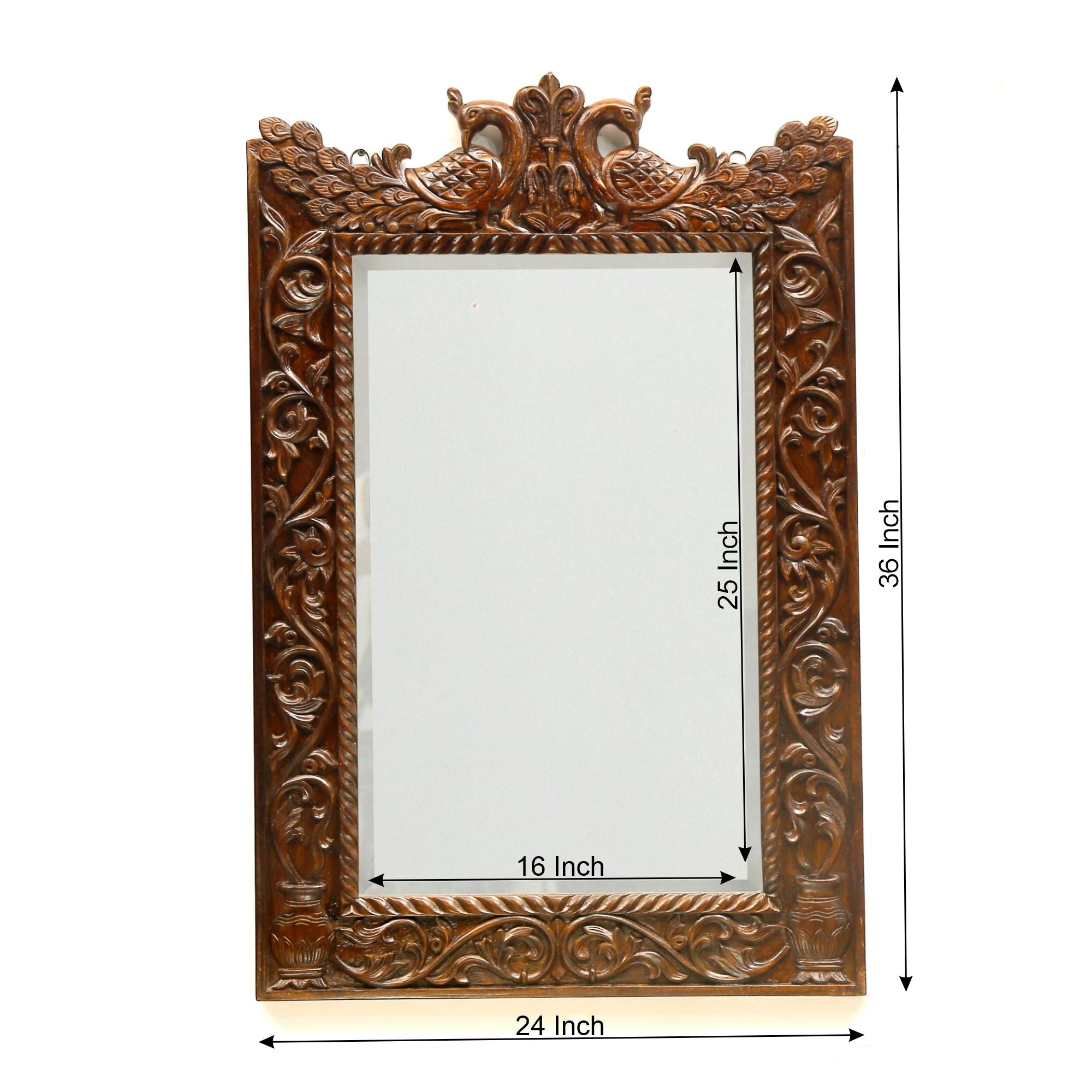 Traditional Carved Ethnic Mirror Mirror