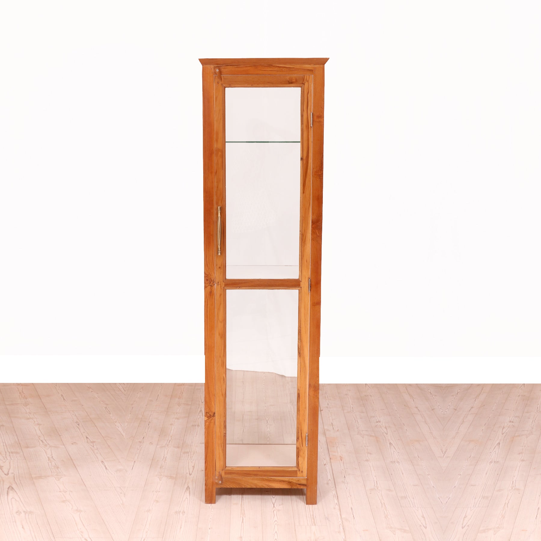 Tall Glass Cupboard Showcase