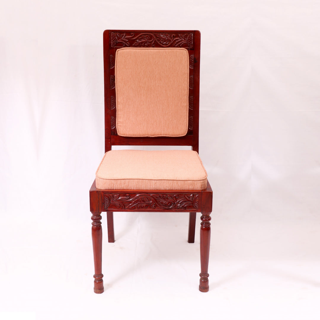 (Set of 2) Perfect Square Wooden Carving Chair Dining Chair