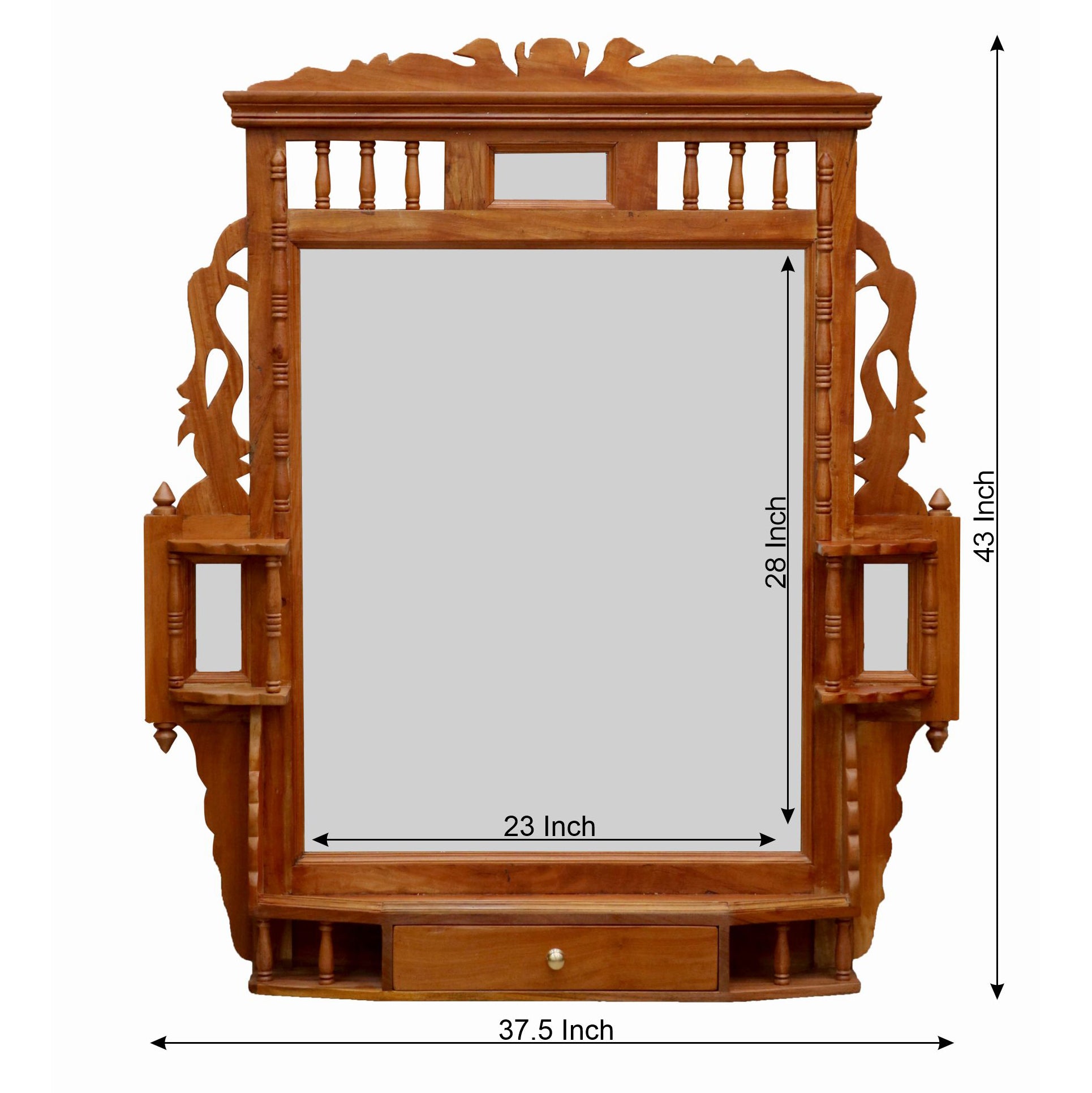 Mur-de-couverture Wooden Mirror Mirror