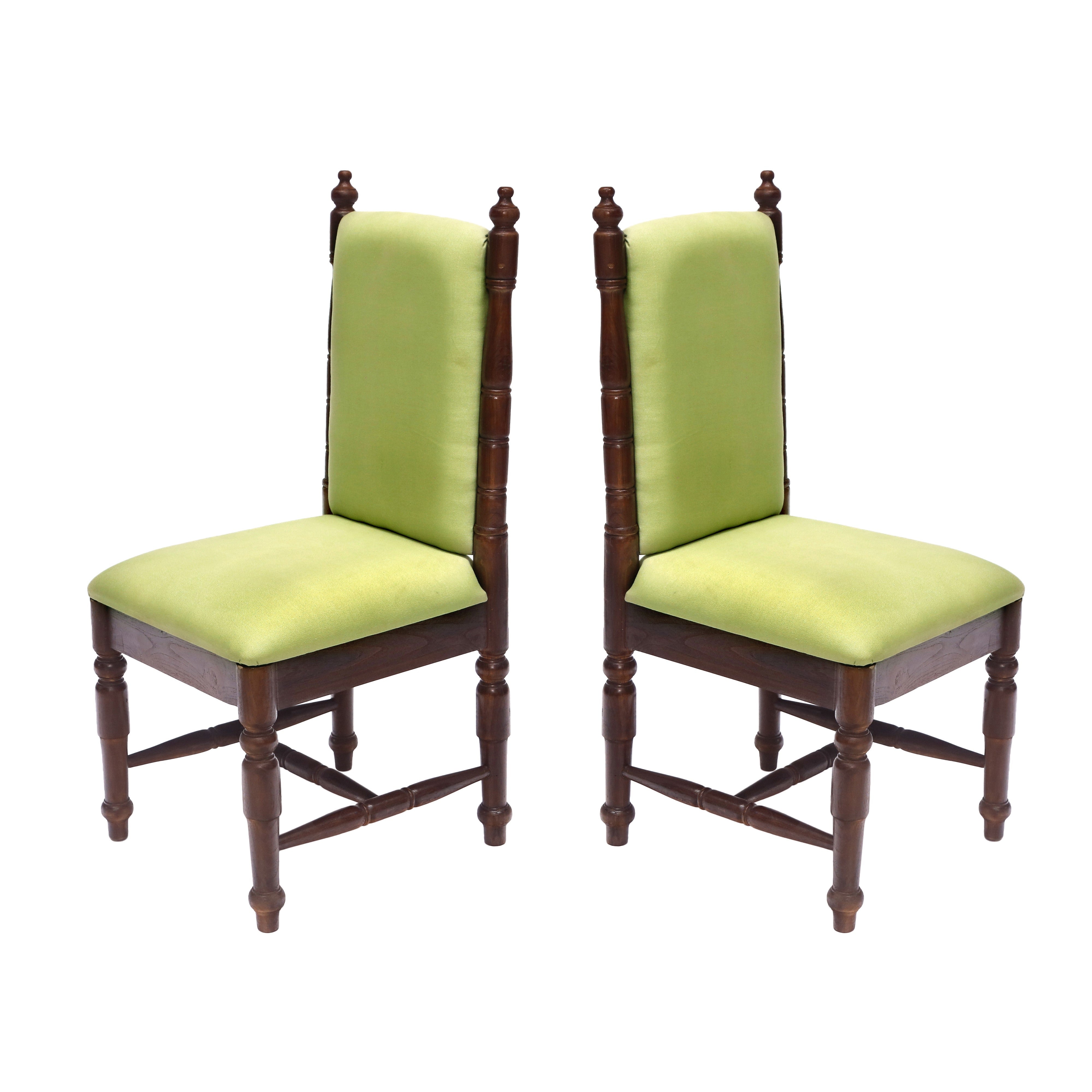 (Set of 2) Spiral Long Back Chair Dining Chair