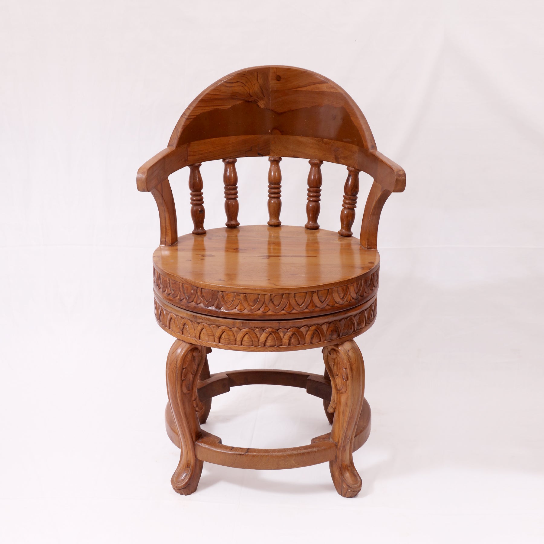 Antique wooden best sale office chair