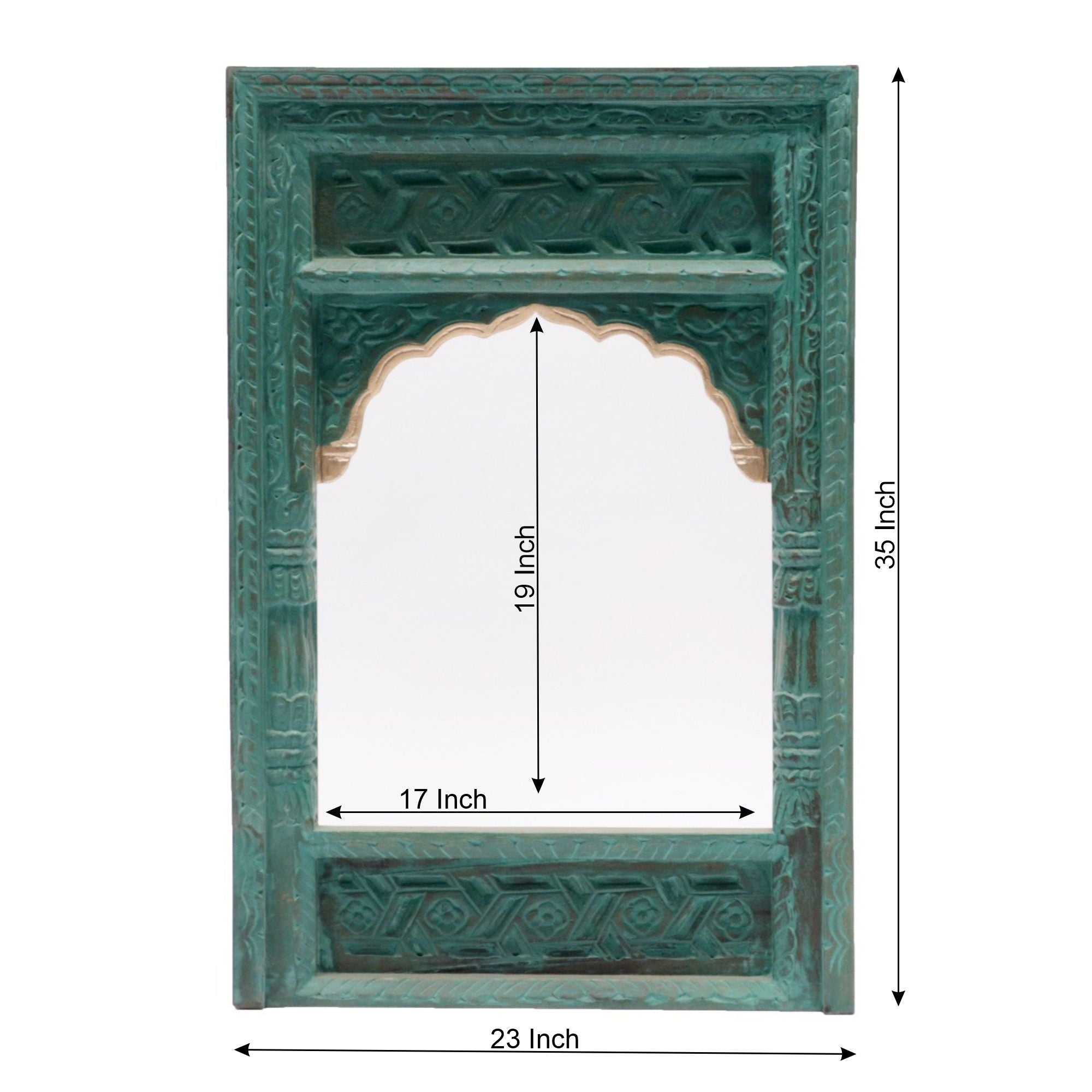 Carved Traditional Wooden Mirror Mirror