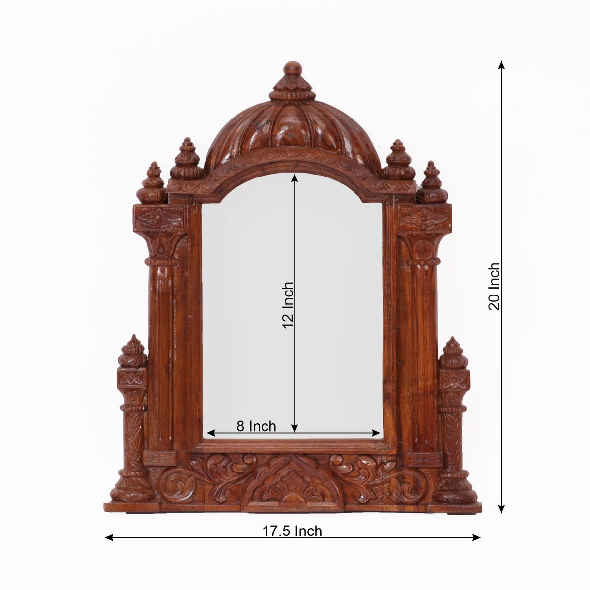 Traditional Mandir Style Mirror Frame