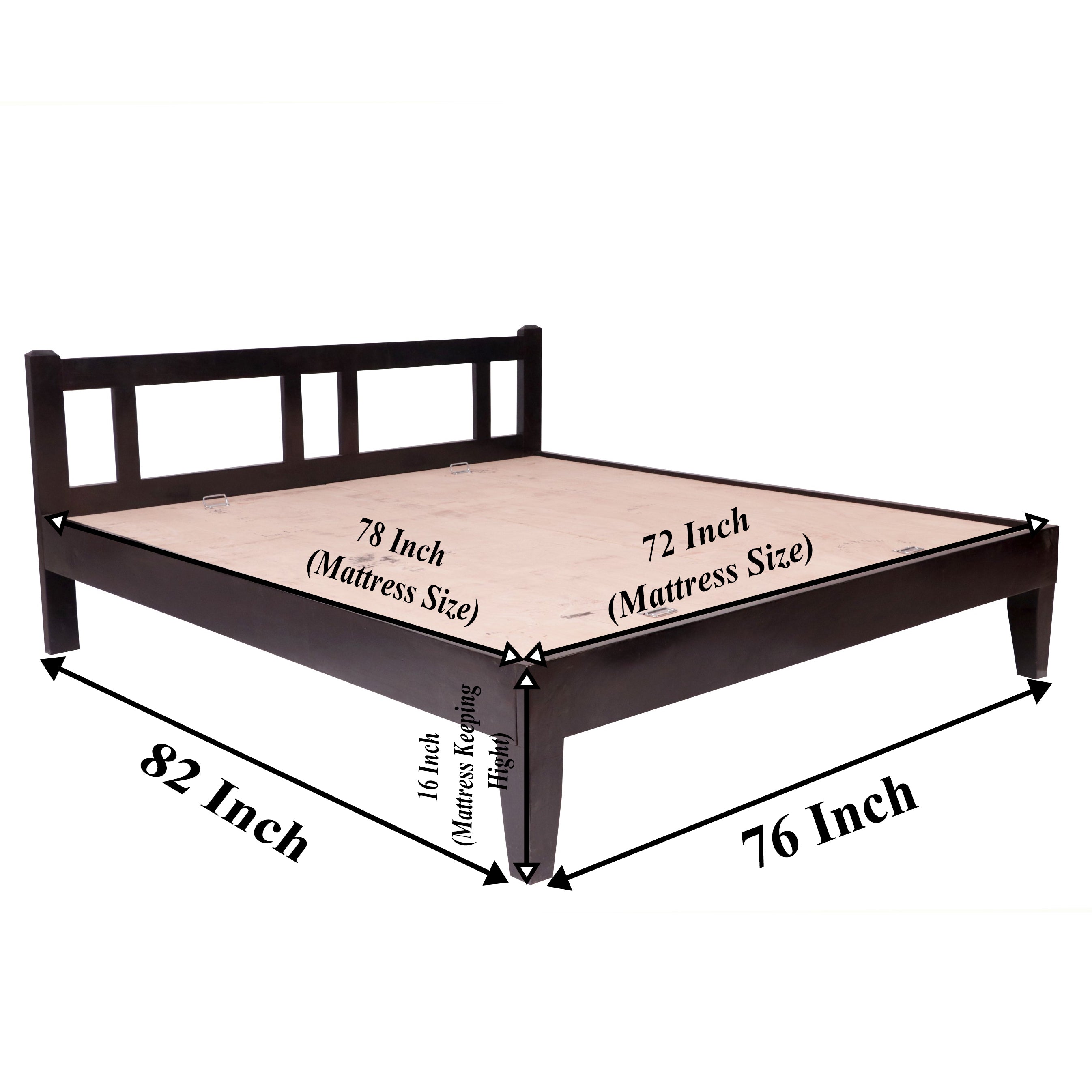 Teak wood Simplistic Bed Bed